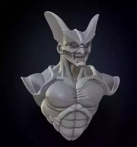 Guyver Head Bust 3D Model - STL Printable Sci-Fi Robot
