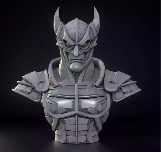 Guyver Head Bust 3D Model - STL Printable Sci-Fi Robot