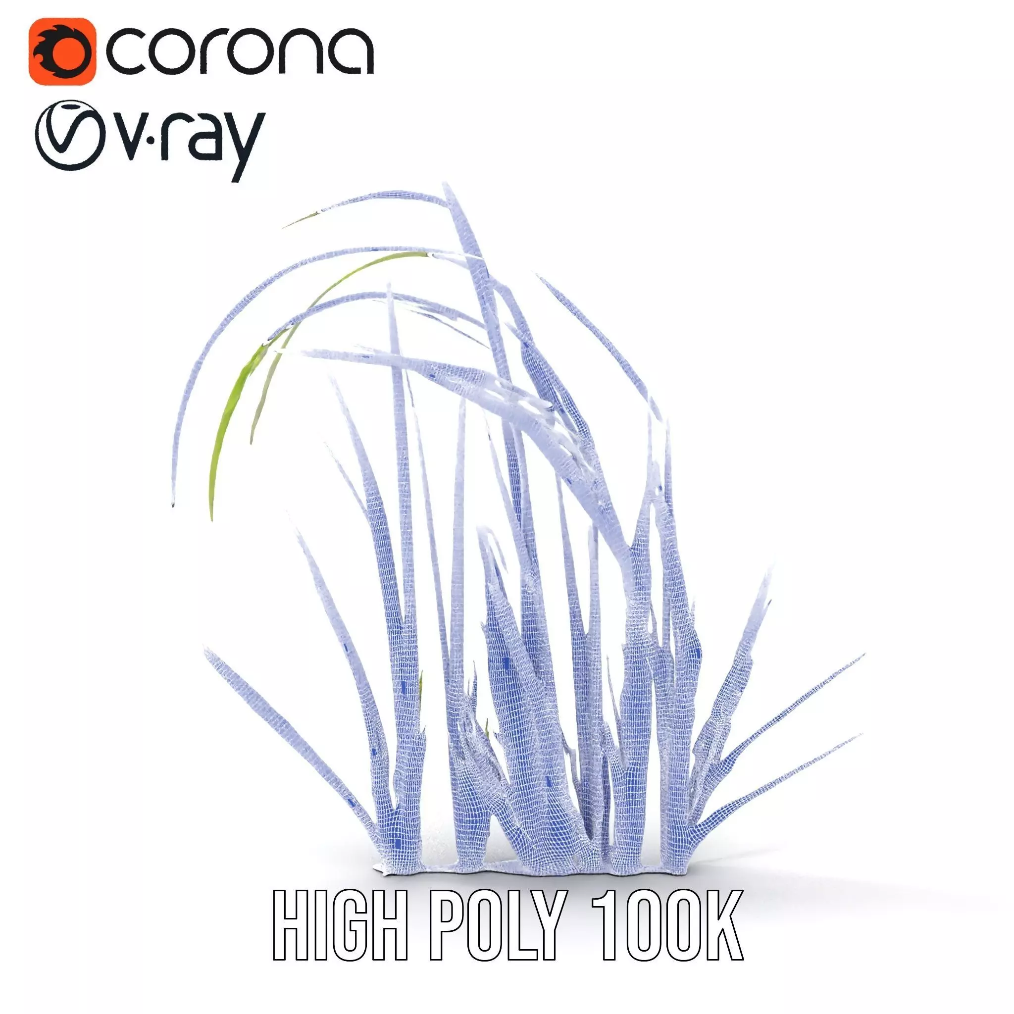 Vibrant Grass Blade model pack Low-poly 3D model_33