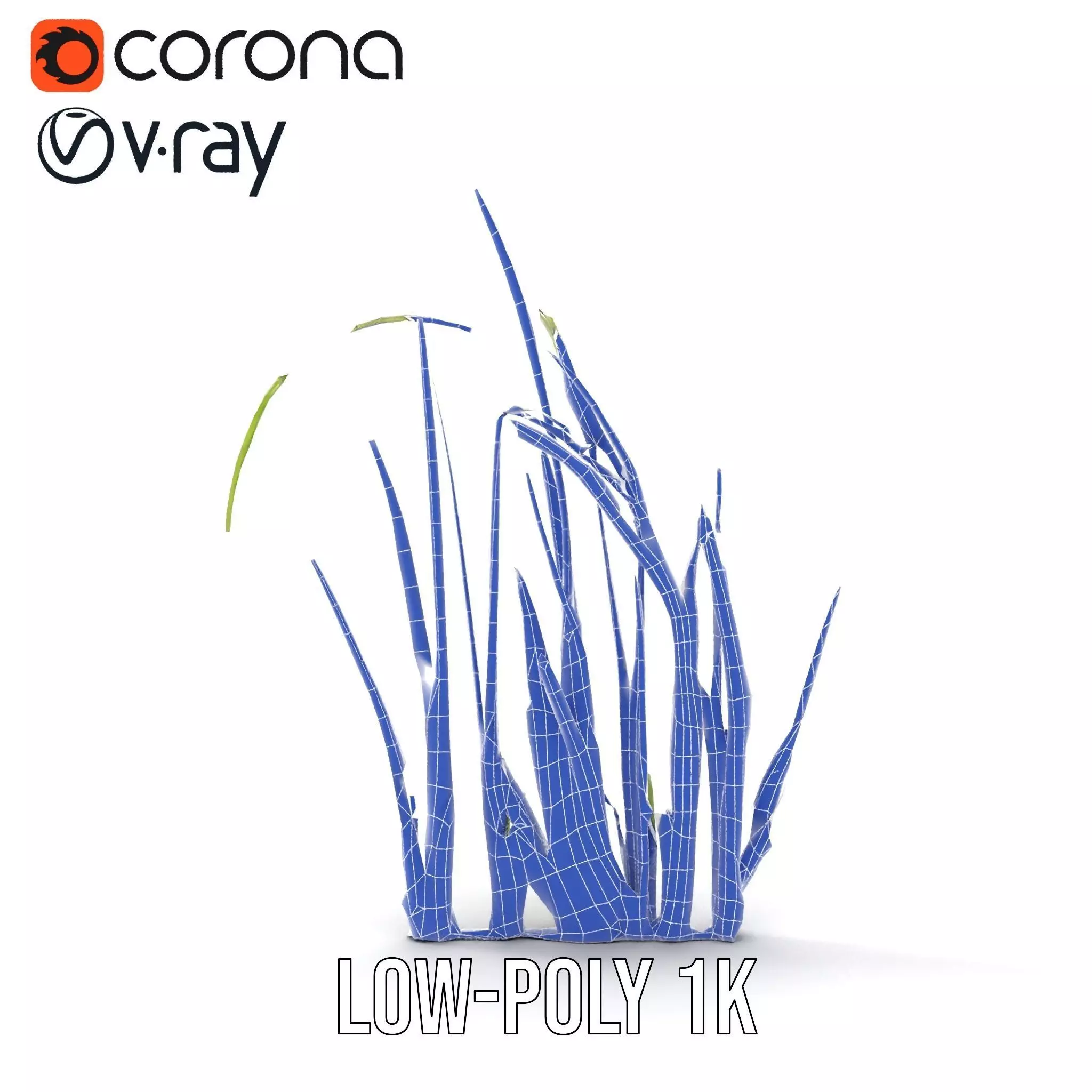 Vibrant Grass Blade model pack Low-poly 3D model_28