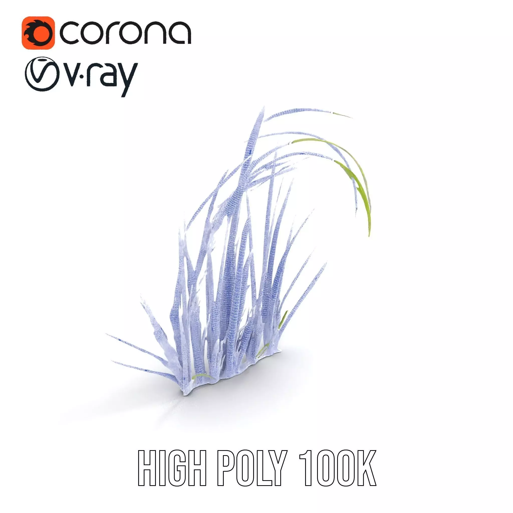 Vibrant Grass Blade model pack Low-poly 3D model_26