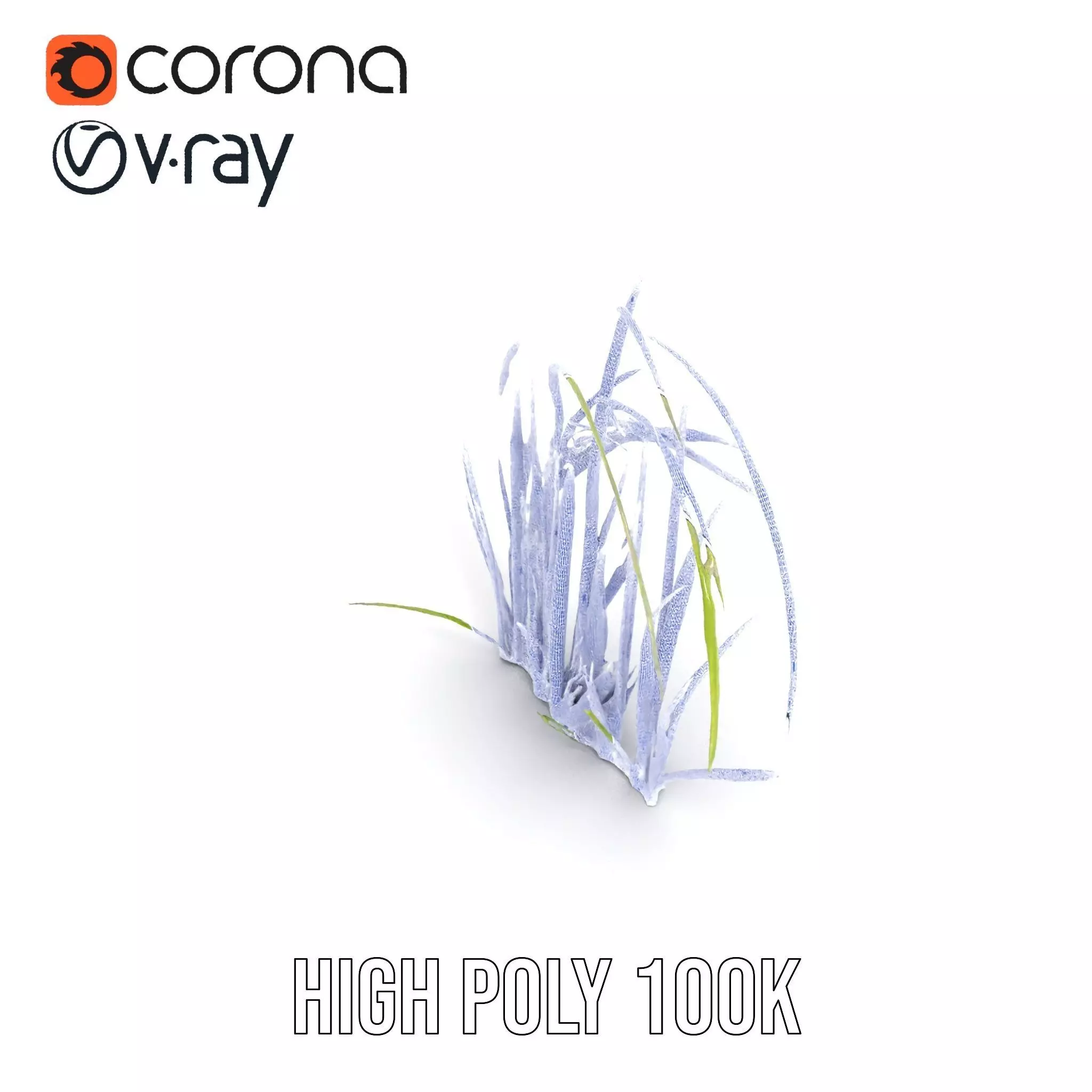 Vibrant Grass Blade model pack Low-poly 3D model_29