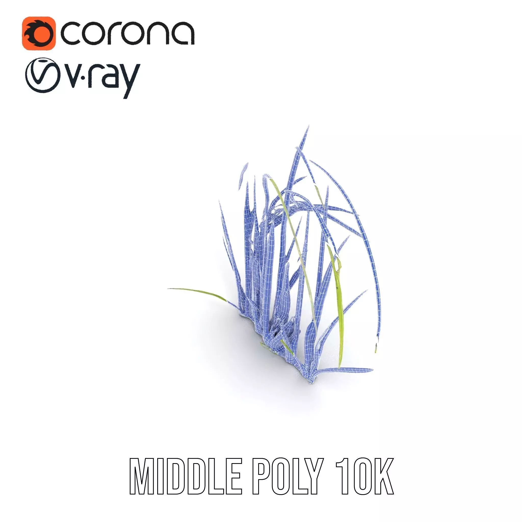 Vibrant Grass Blade model pack Low-poly 3D model_18