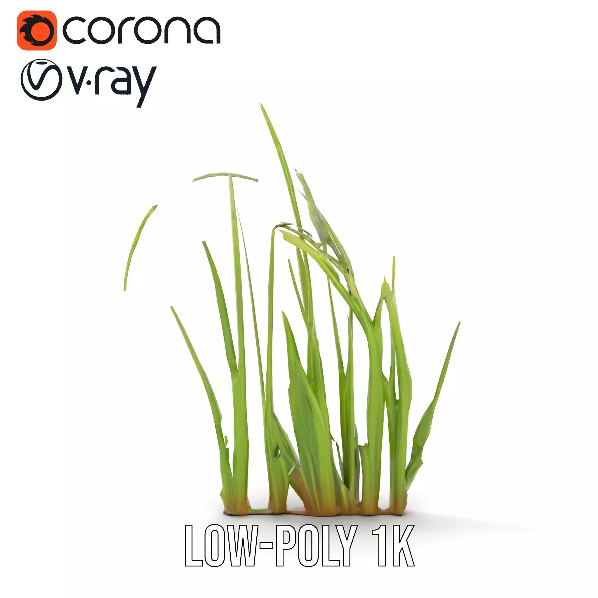 Vibrant Grass Blade model pack Low-poly 3D model_14