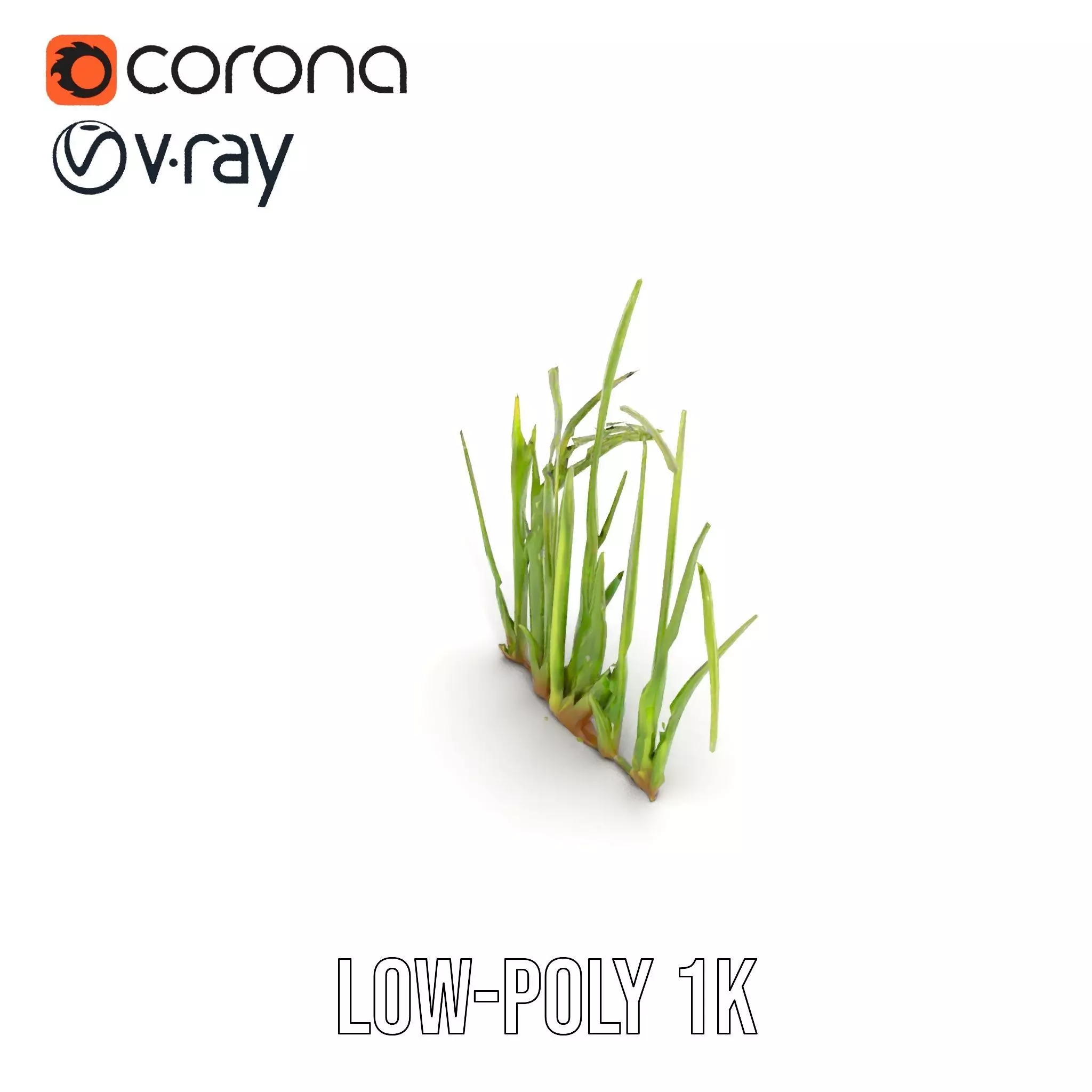 Vibrant Grass Blade model pack Low-poly 3D model_25