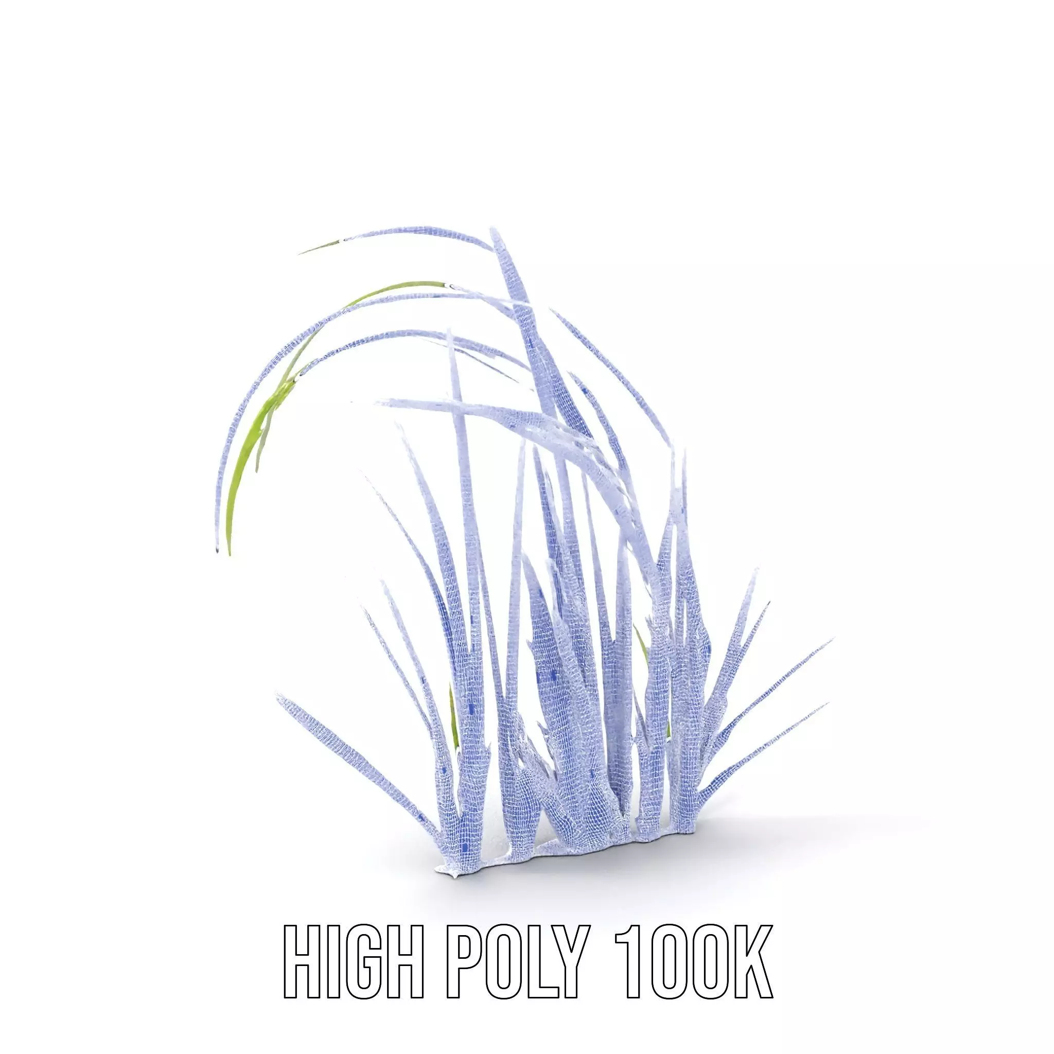 Vibrant Grass Blade model pack Low-poly 3D model_5