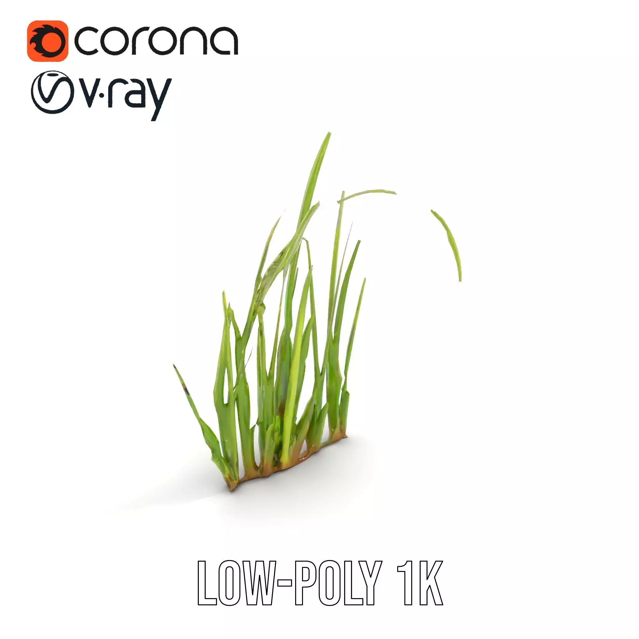 Vibrant Grass Blade model pack Low-poly 3D model_9