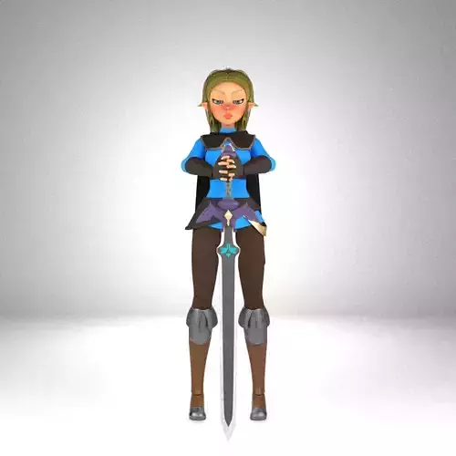 Stylized Fantasy Female Character  3D model