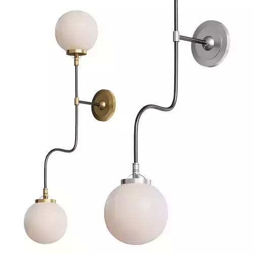  Mid Century Parlor Double Sconce