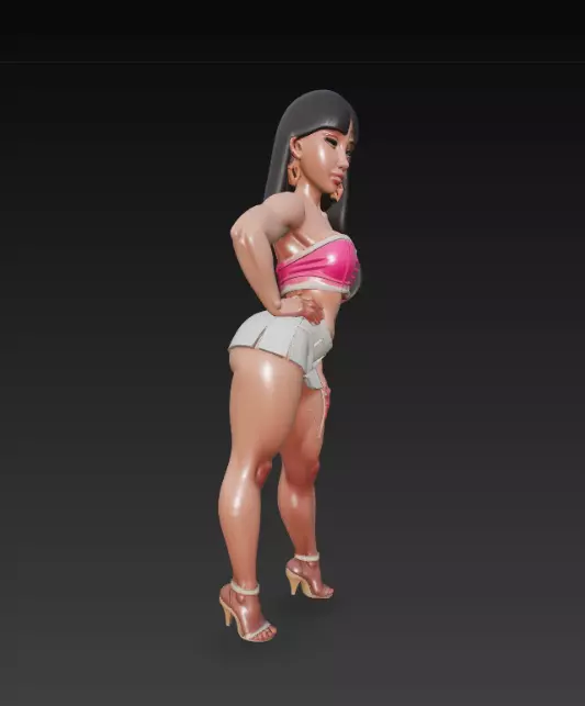 Woman Figure Highly Detailed Artistic Model 3D print model_1