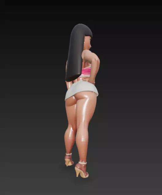 Woman Figure Highly Detailed Artistic Model 3D print model_3