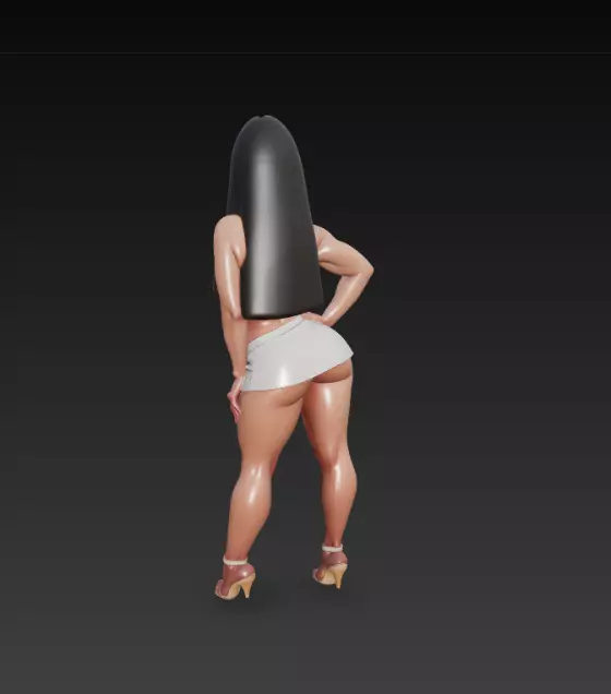 Woman Figure Highly Detailed Artistic Model 3D print model_4