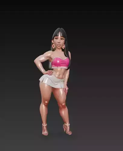 Woman Figure Highly Detailed Artistic Model