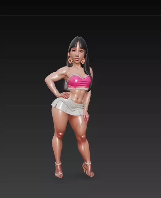 Woman Figure Highly Detailed Artistic Model 3D print model_0