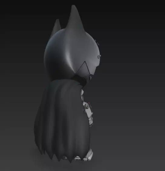 Stylized Batman Figure 3D print model_2