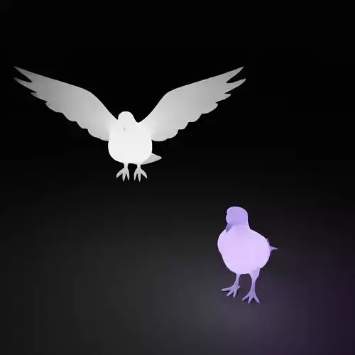 Indirect lighting for pigeons