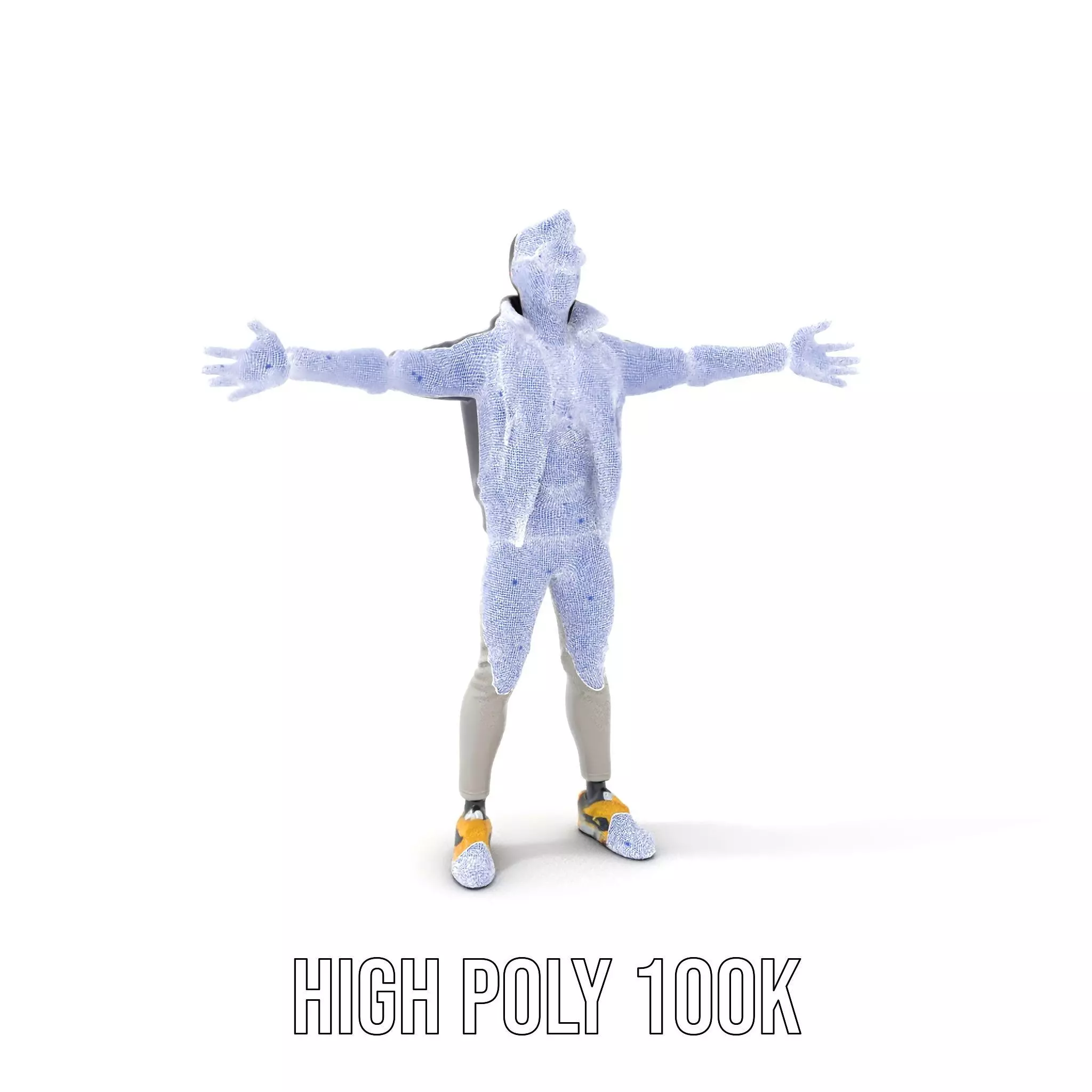 Stylish Casual Outfit model pack Low-poly 3D model_5