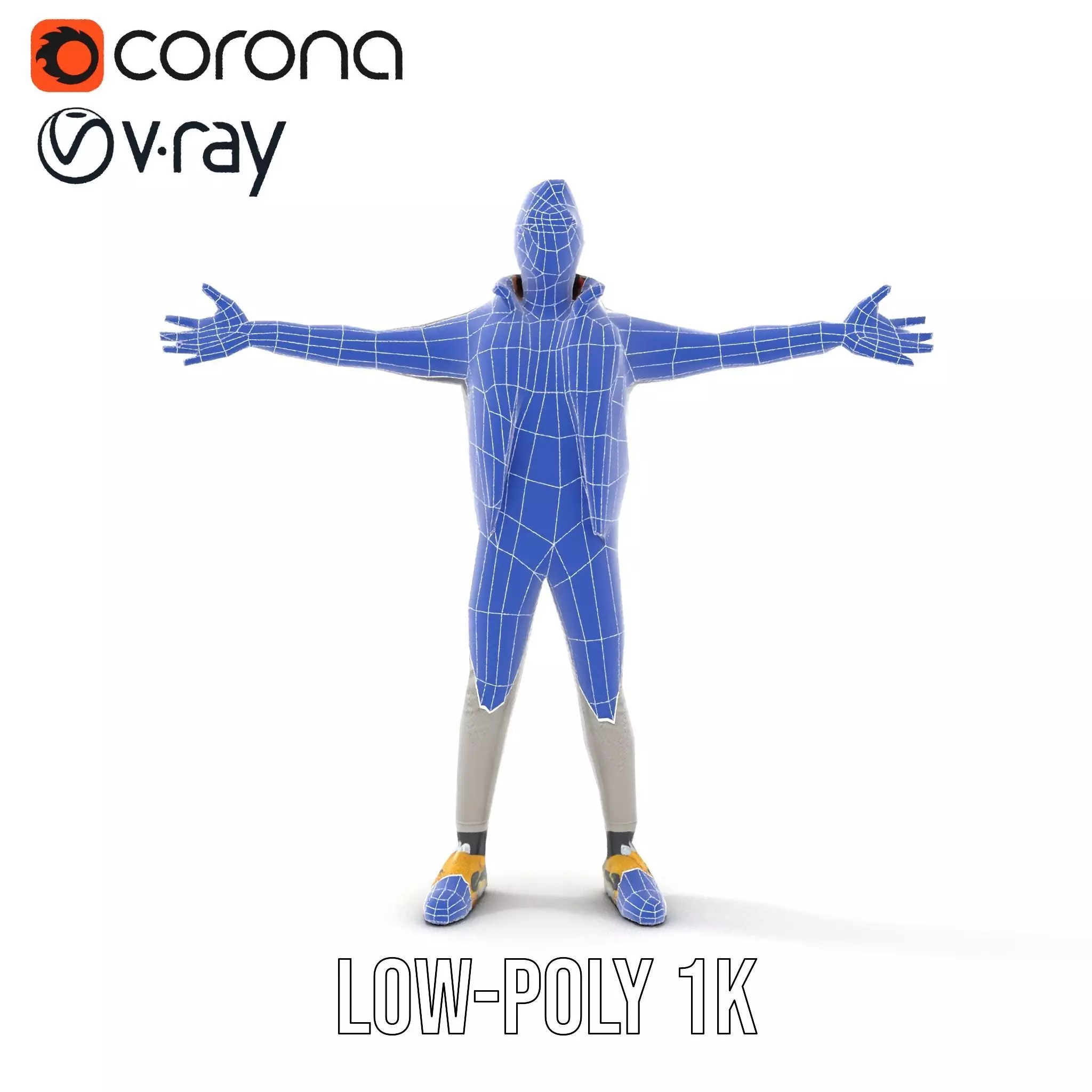 Stylish Casual Outfit model pack Low-poly 3D model_26