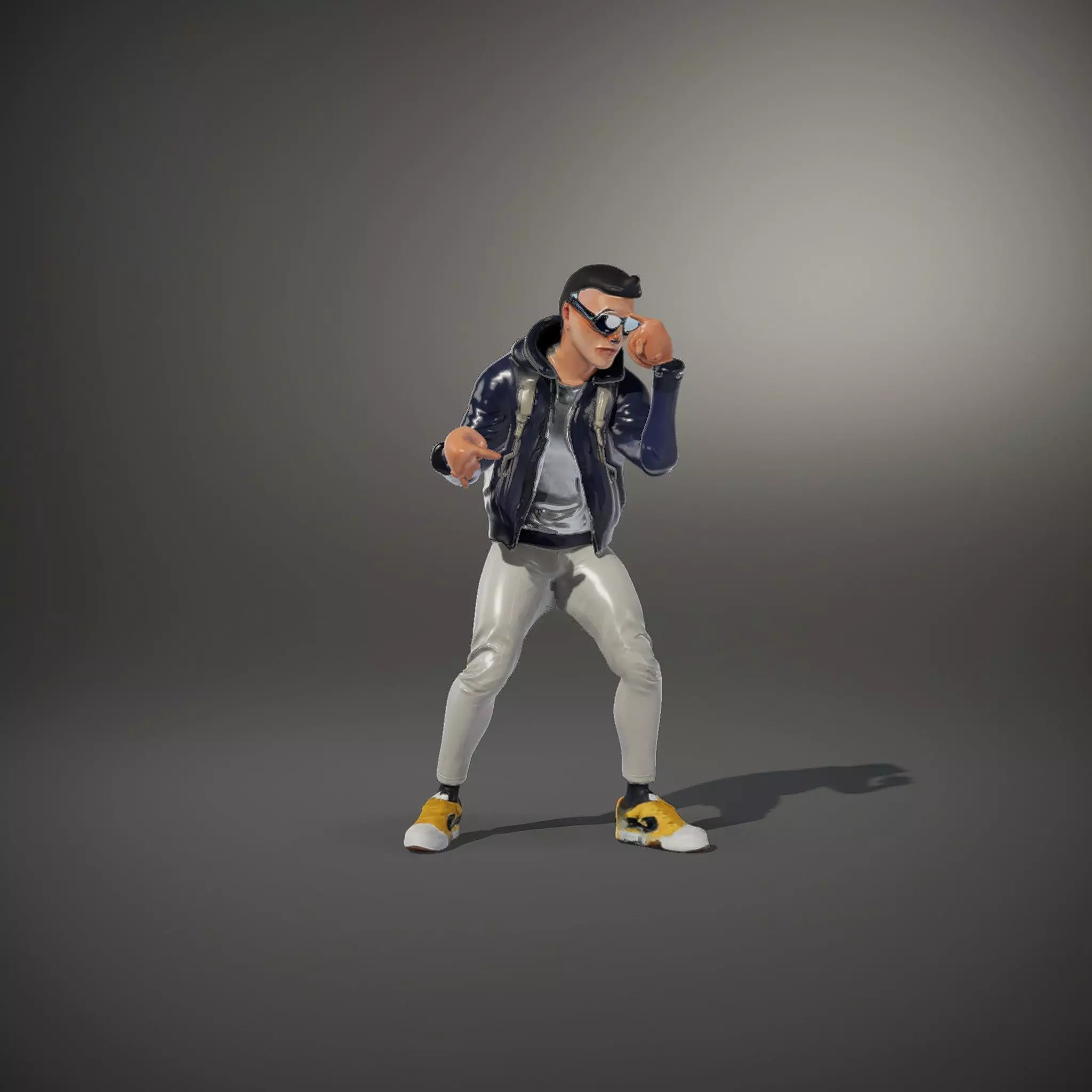 Stylish Casual Outfit model pack Low-poly 3D model_34