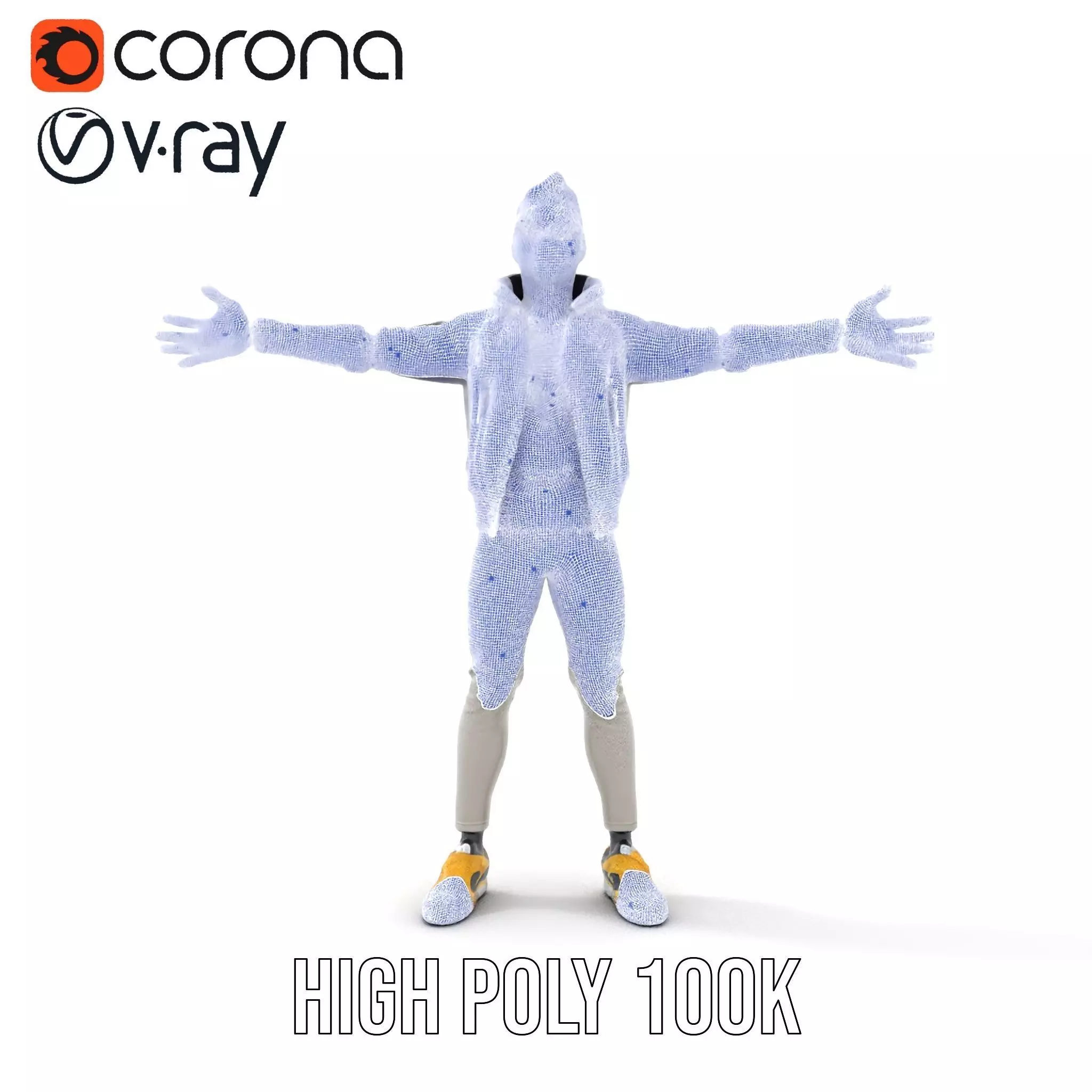 Stylish Casual Outfit model pack Low-poly 3D model_32