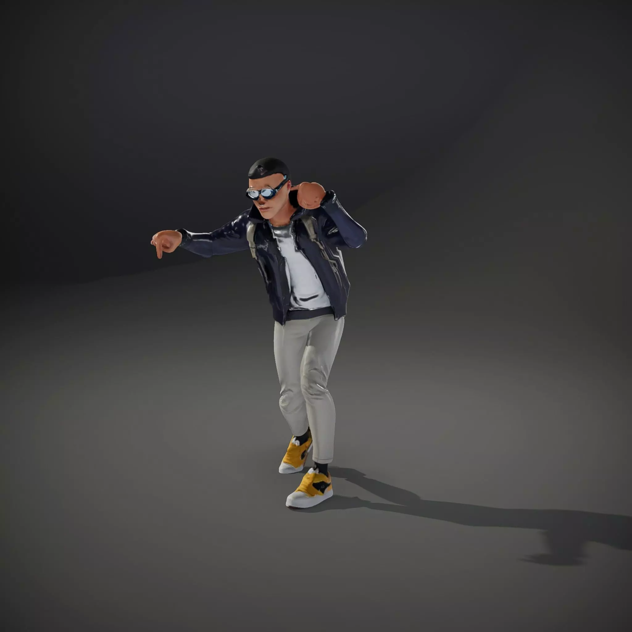 Stylish Casual Outfit model pack Low-poly 3D model_35