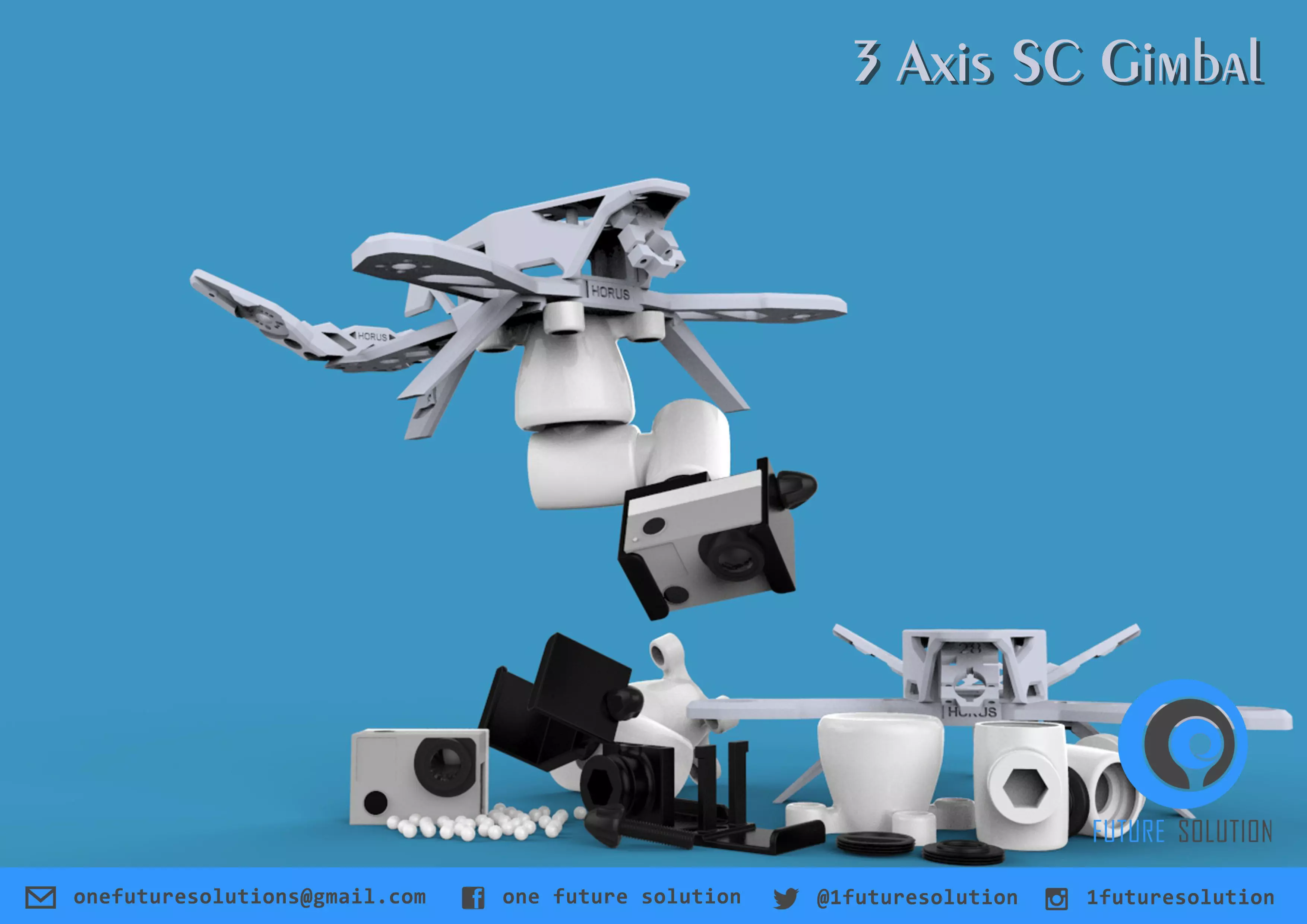3 Axis SC Gimbal Free 3D print model