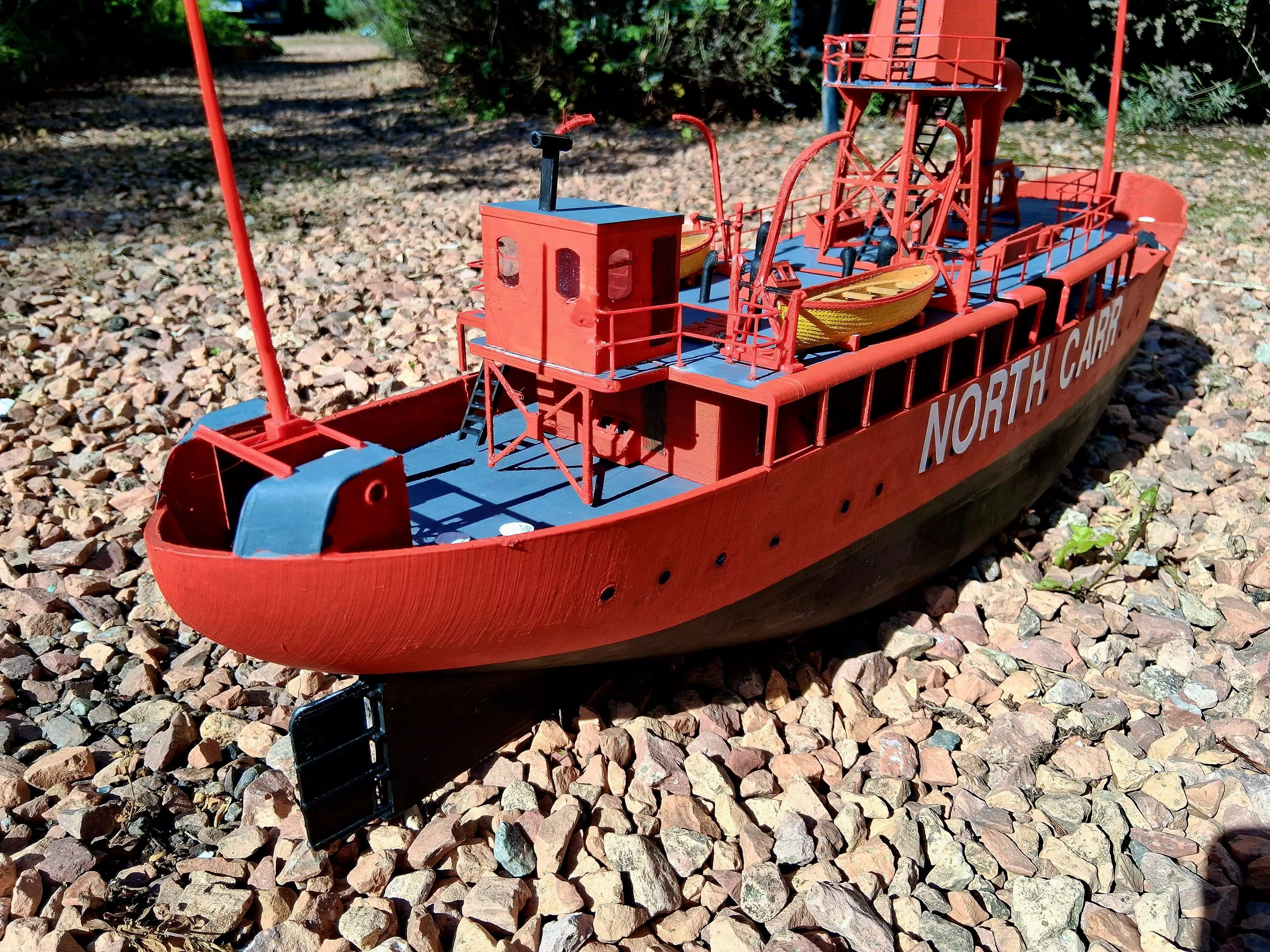 North Carr Light Ship 1 48th scale 3D print model_5