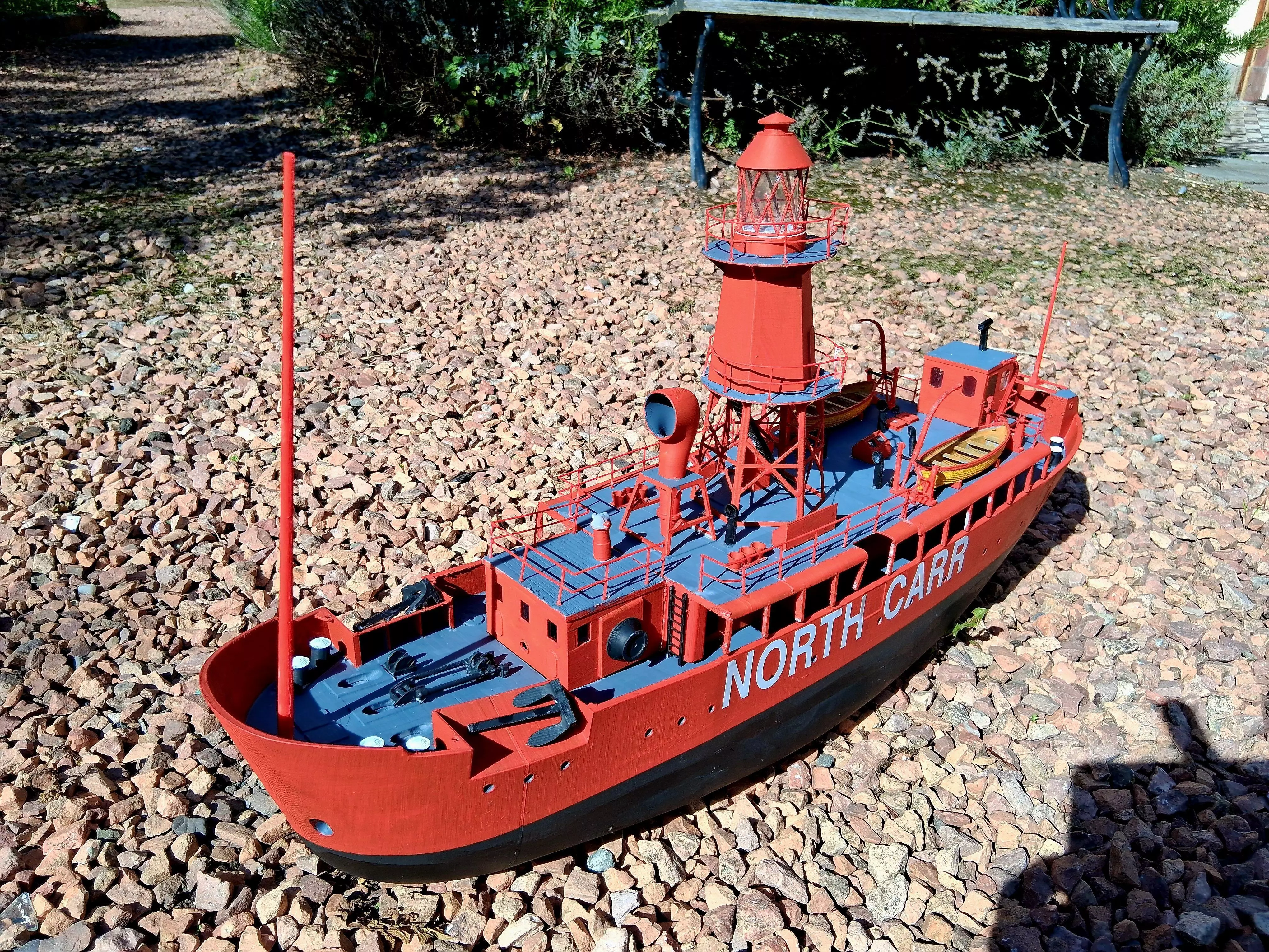 North Carr Light Ship 1 48th scale 3D print model_8