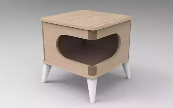 Caty Cat House-Stool