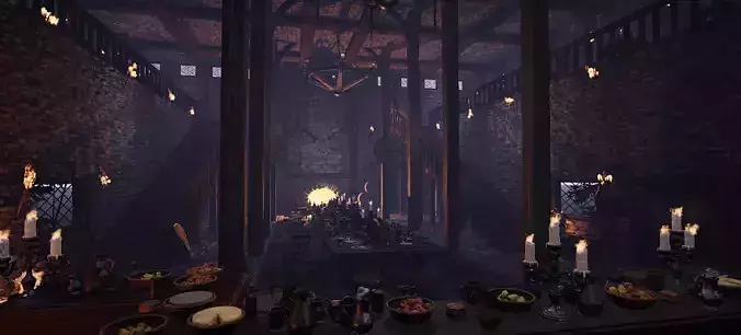 The Emberfang Tavern Medieval Cozy Environment