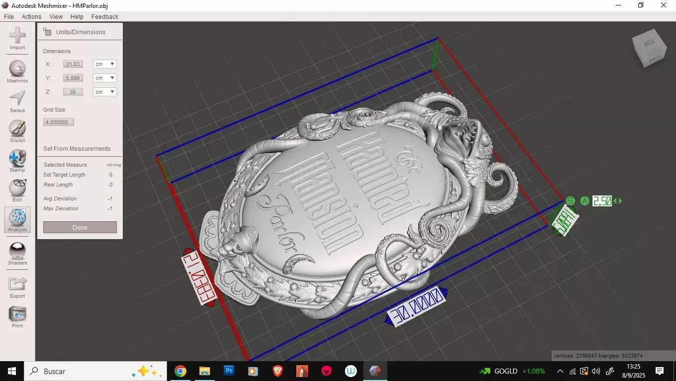 Disney Haunted Mansion Parlor Sign 3D Printable Plaque 3D print model_10
