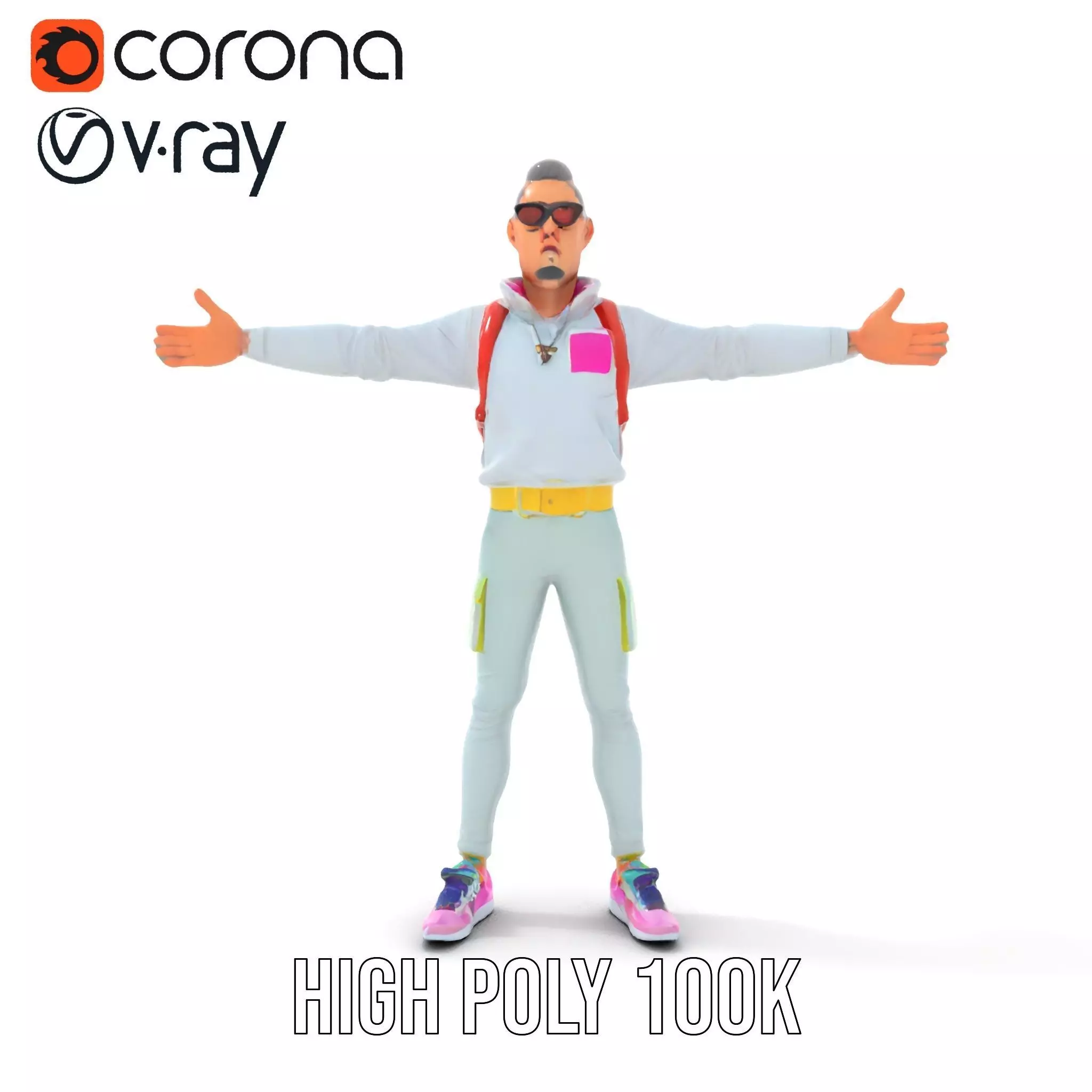 Cool Urban Style model pack Low-poly 3D model_17