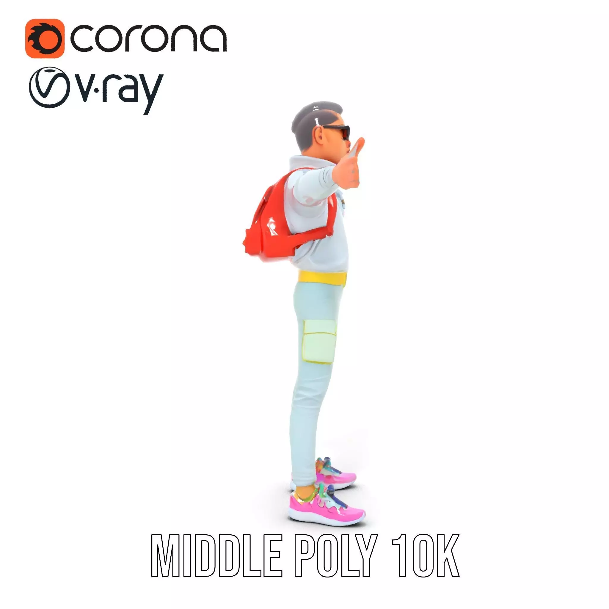 Cool Urban Style model pack Low-poly 3D model_21