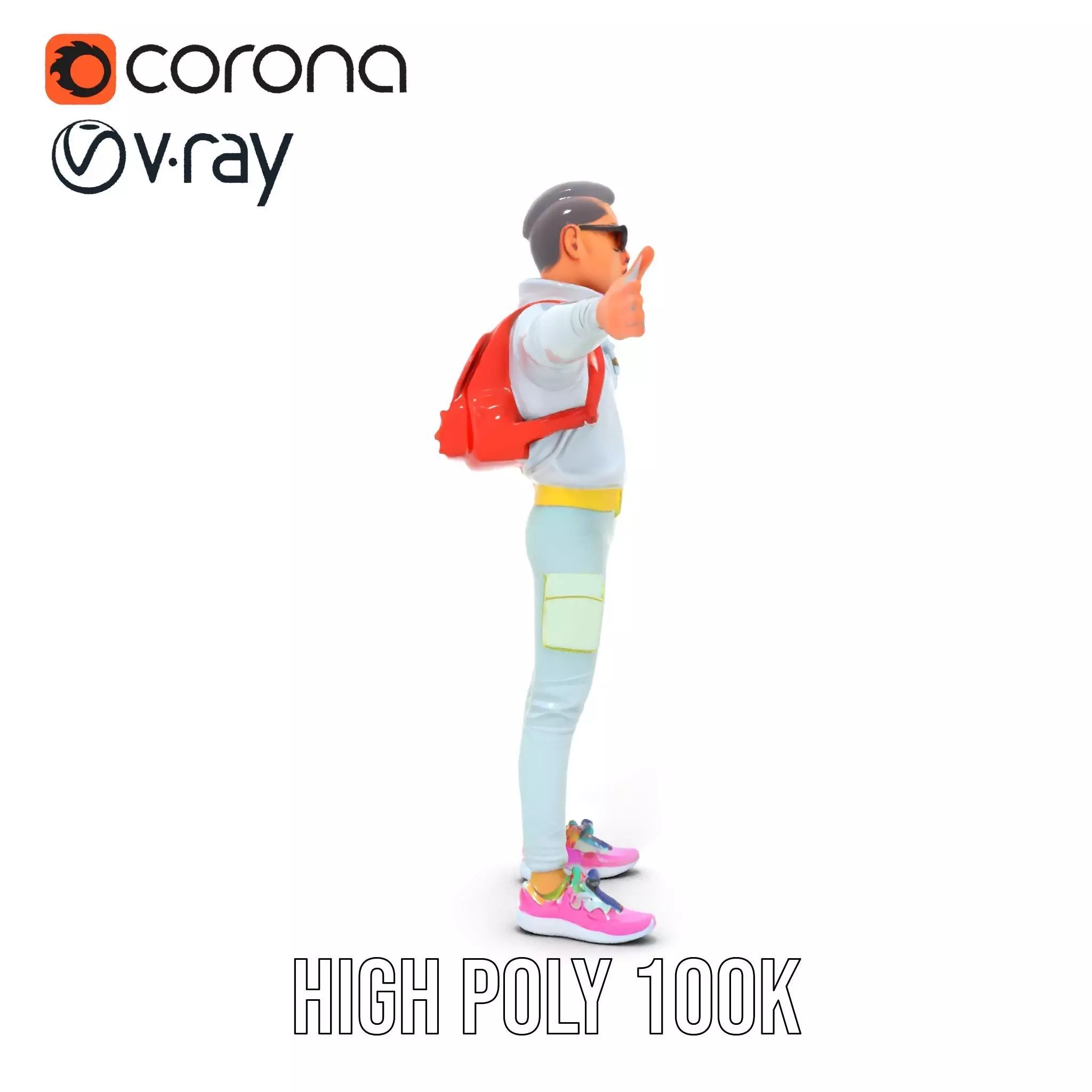 Cool Urban Style model pack Low-poly 3D model_12