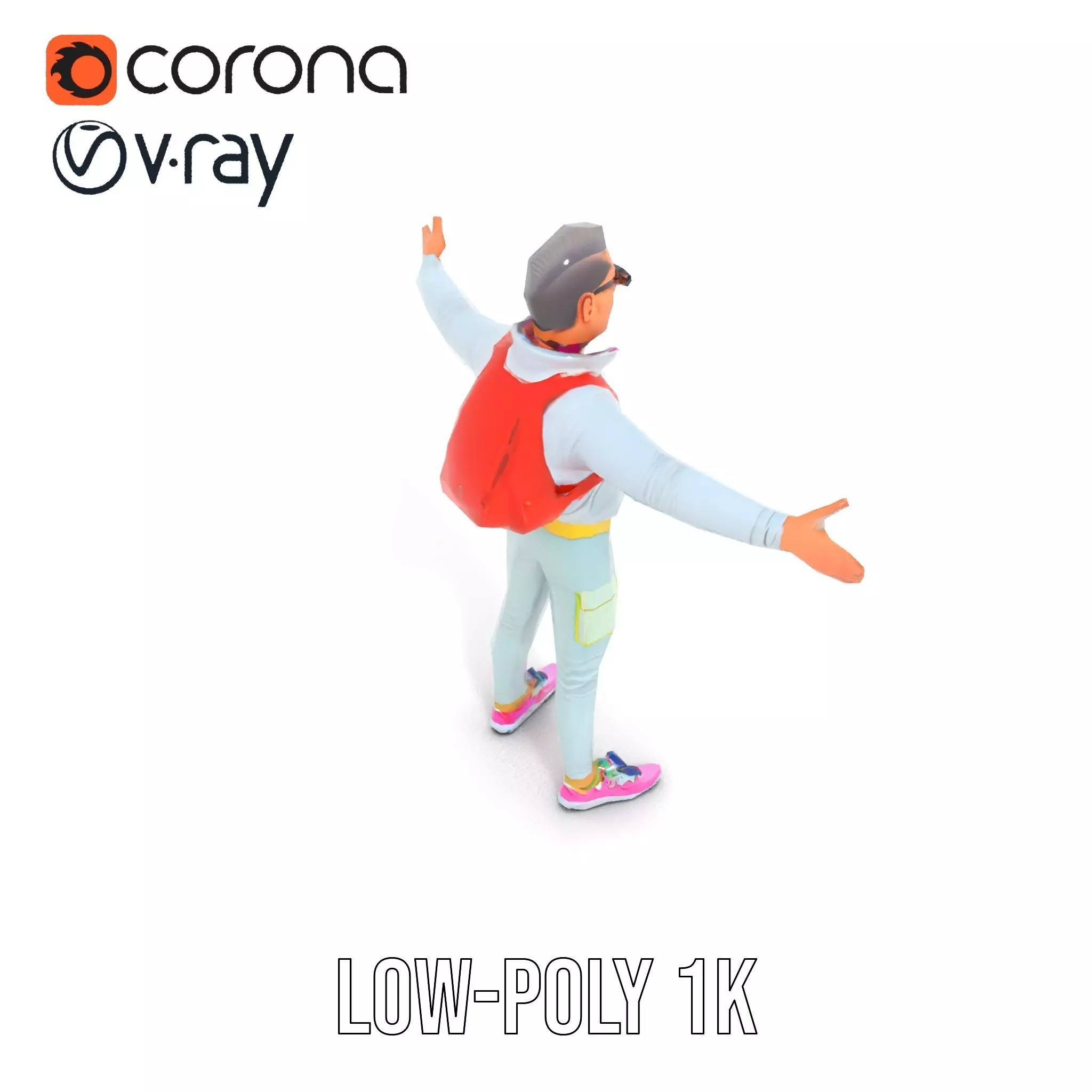 Cool Urban Style model pack Low-poly 3D model_8