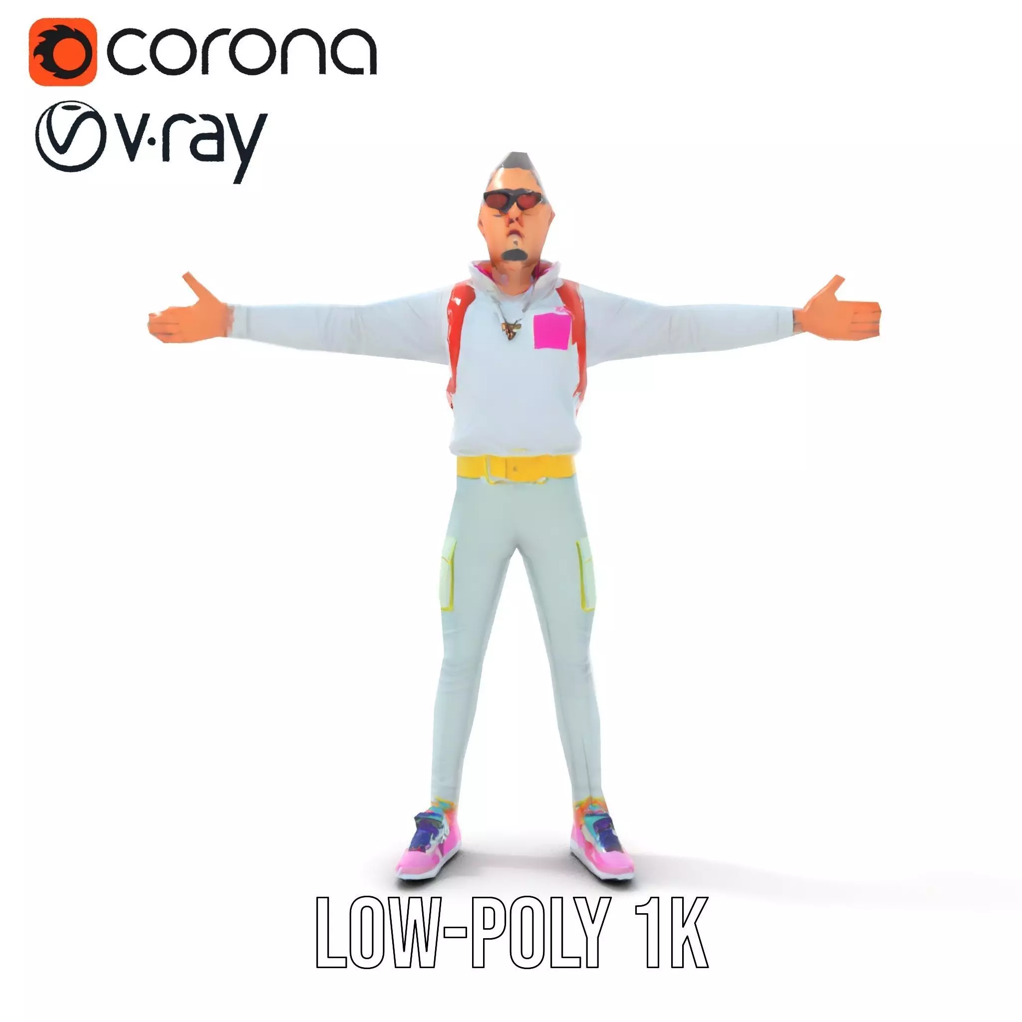 Cool Urban Style model pack Low-poly 3D model_16