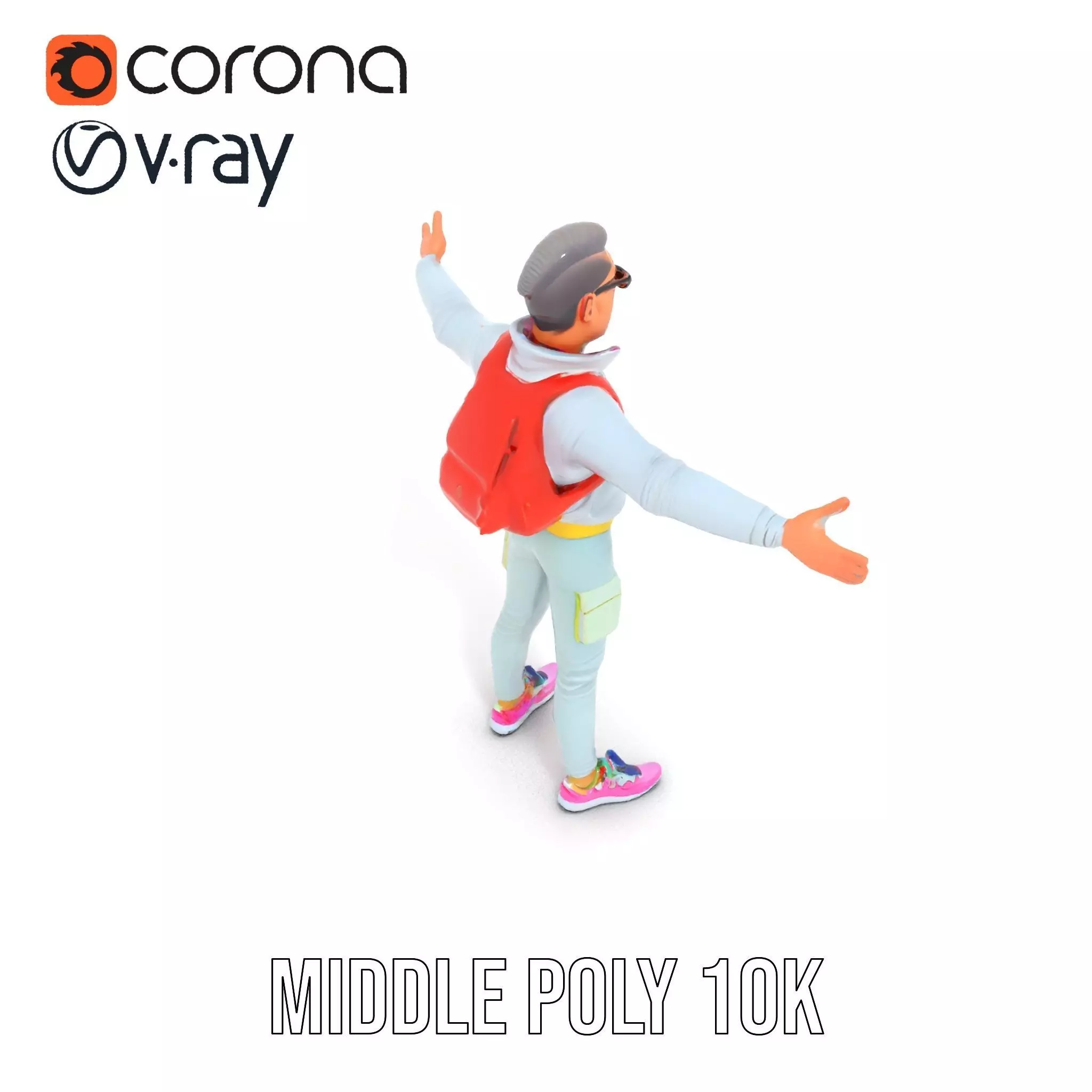 Cool Urban Style model pack Low-poly 3D model_13