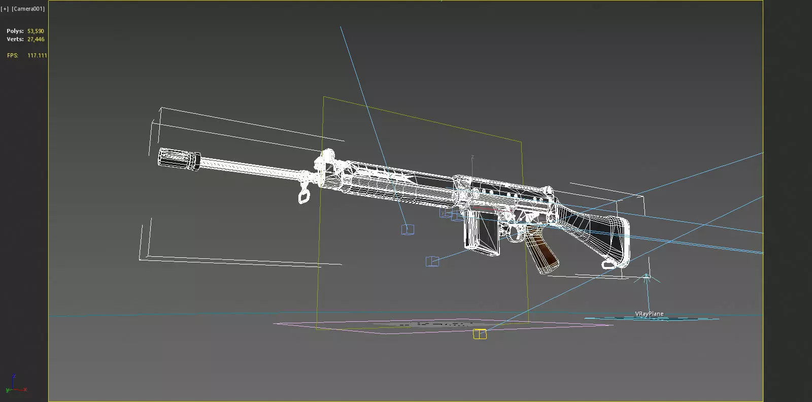 Modern weapons  Long size rifles 3D model_6