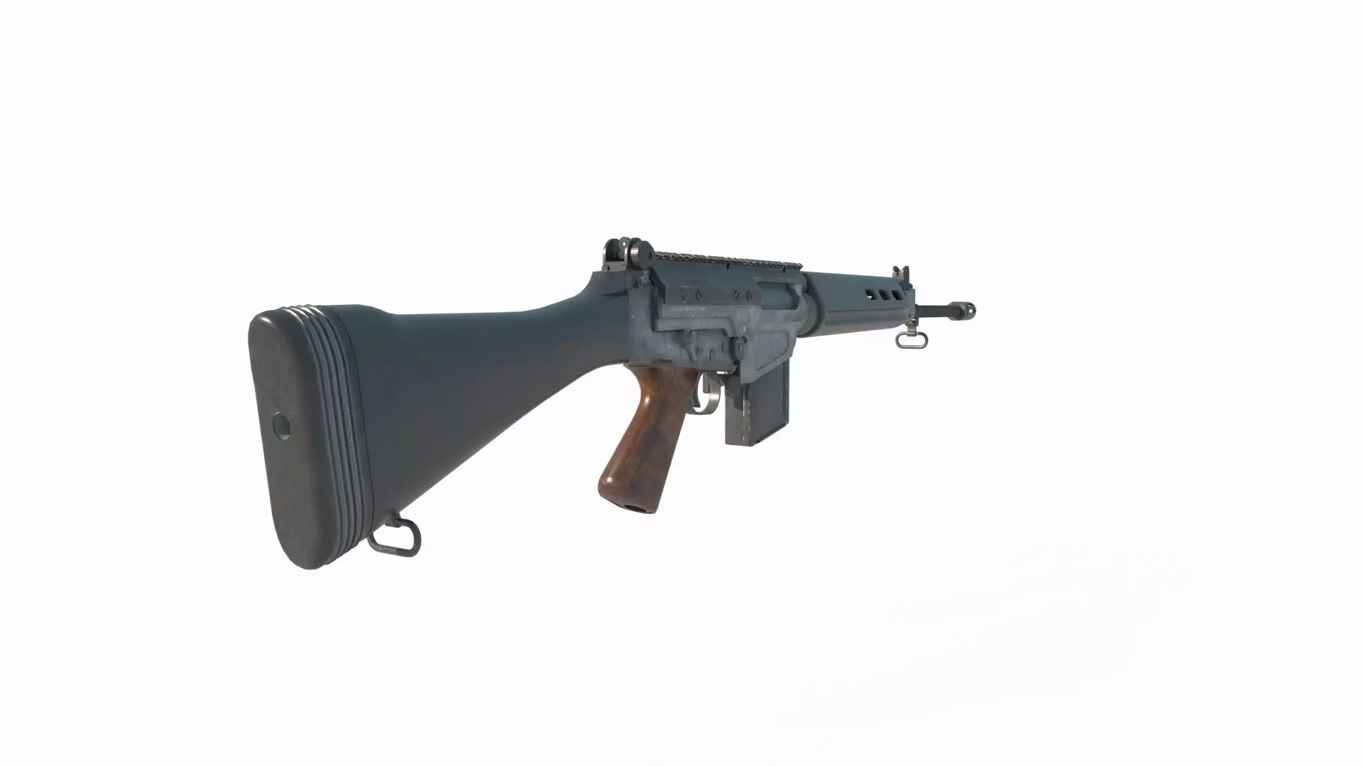 Modern weapons  Long size rifles 3D model_8