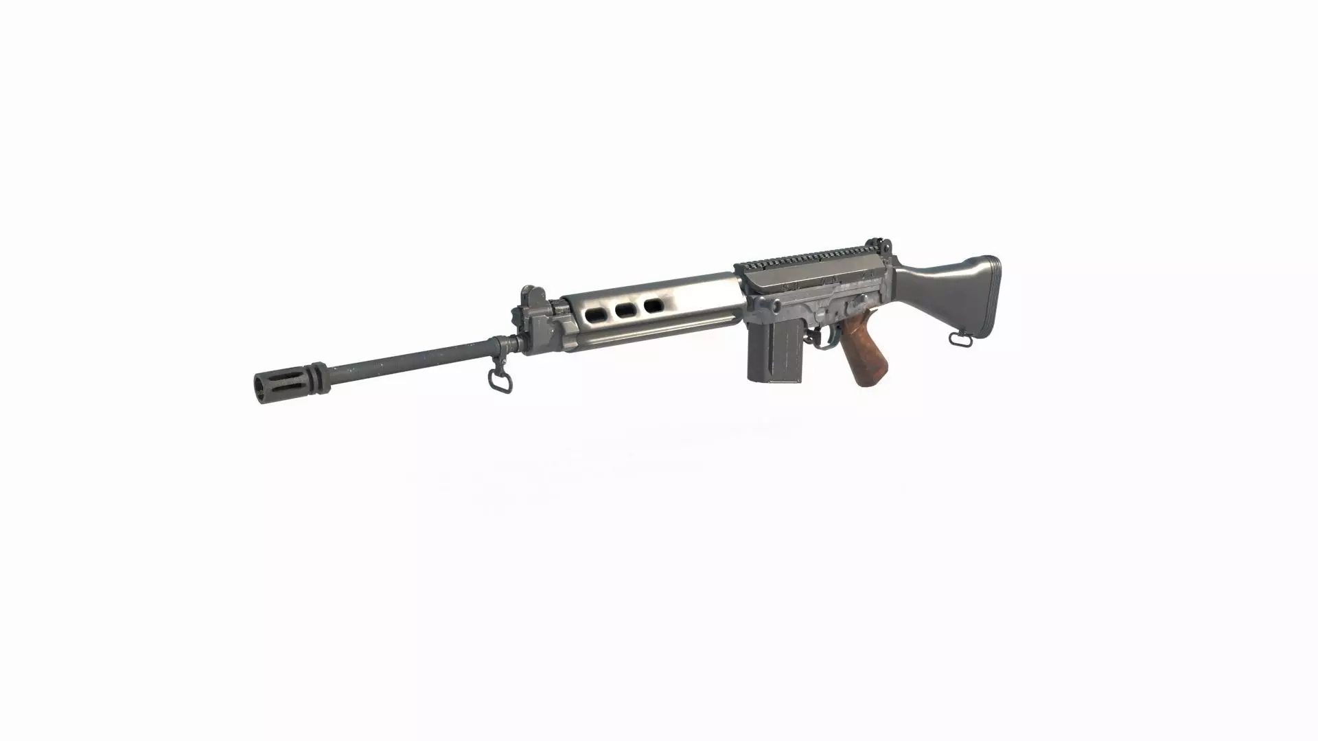 Modern weapons  Long size rifles 3D model_3