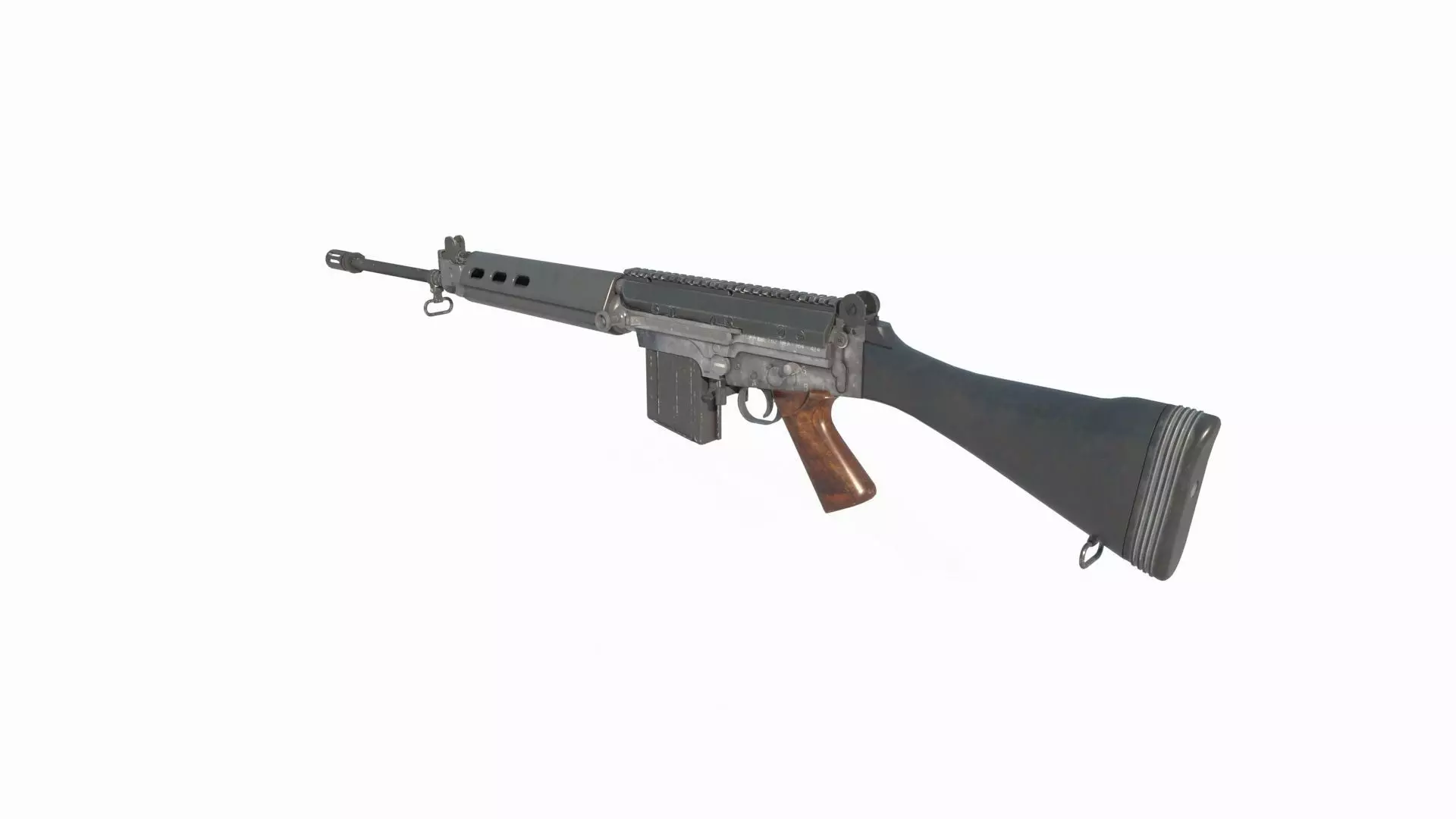 Modern weapons  Long size rifles 3D model_2