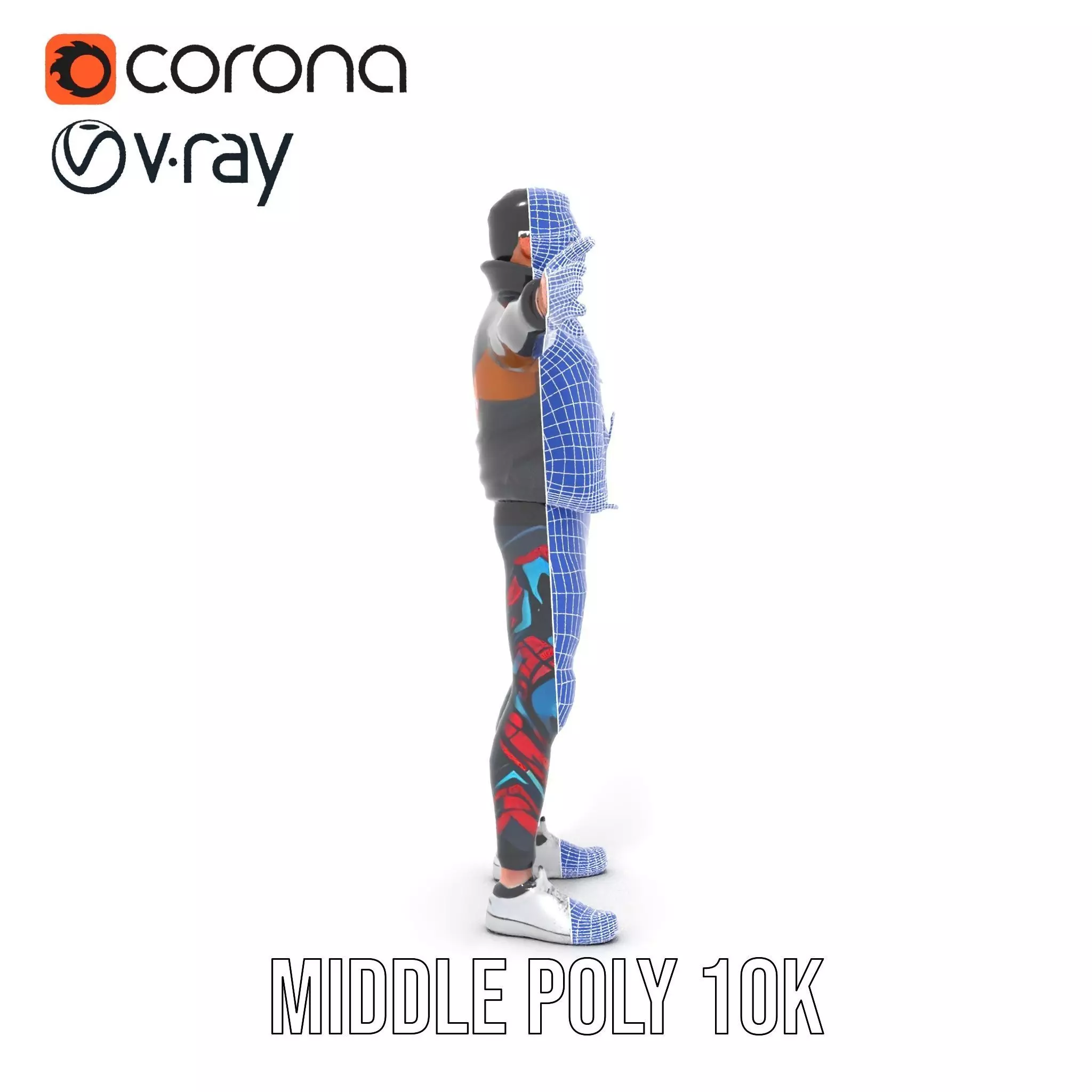 Sleek Urban Outfit model pack Low-poly 3D model_24