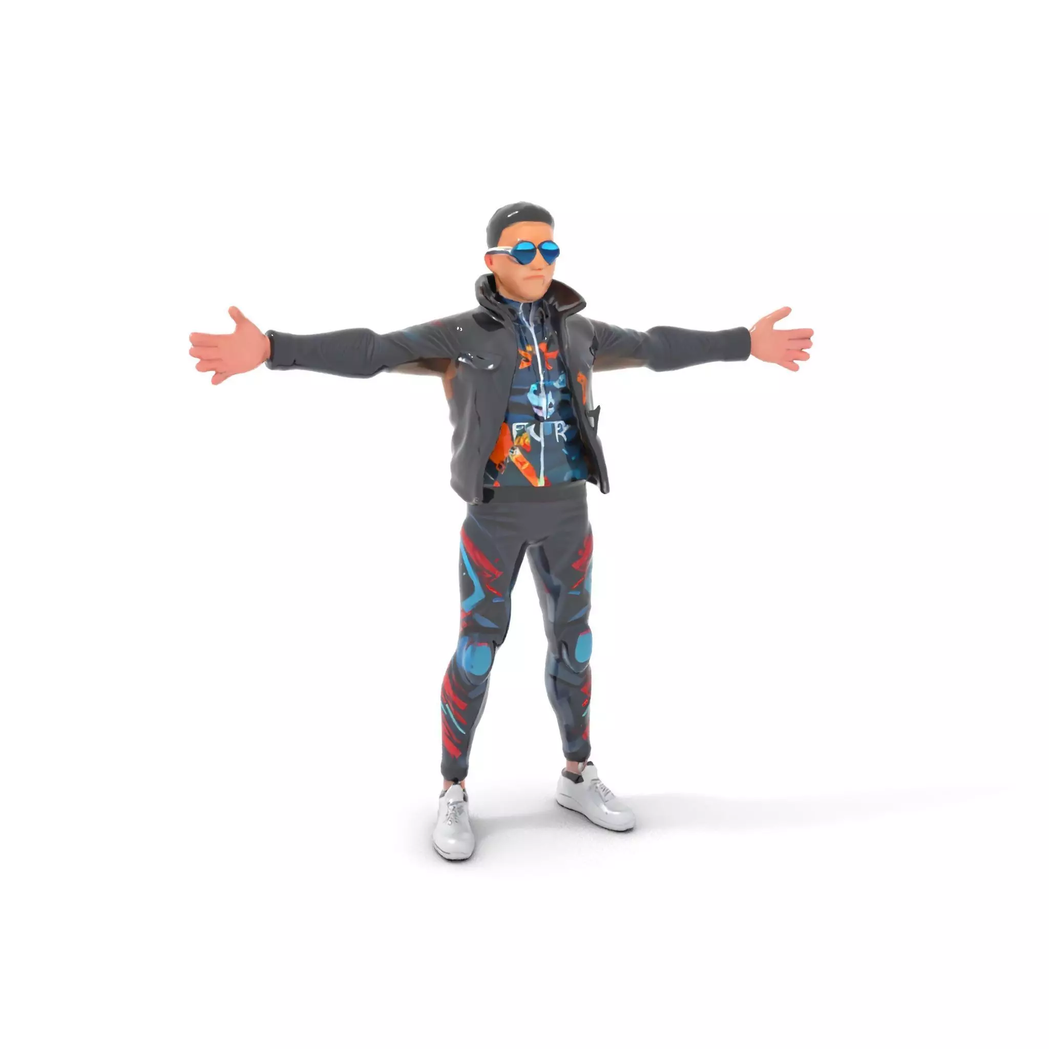 Sleek Urban Outfit model pack Low-poly 3D model_0