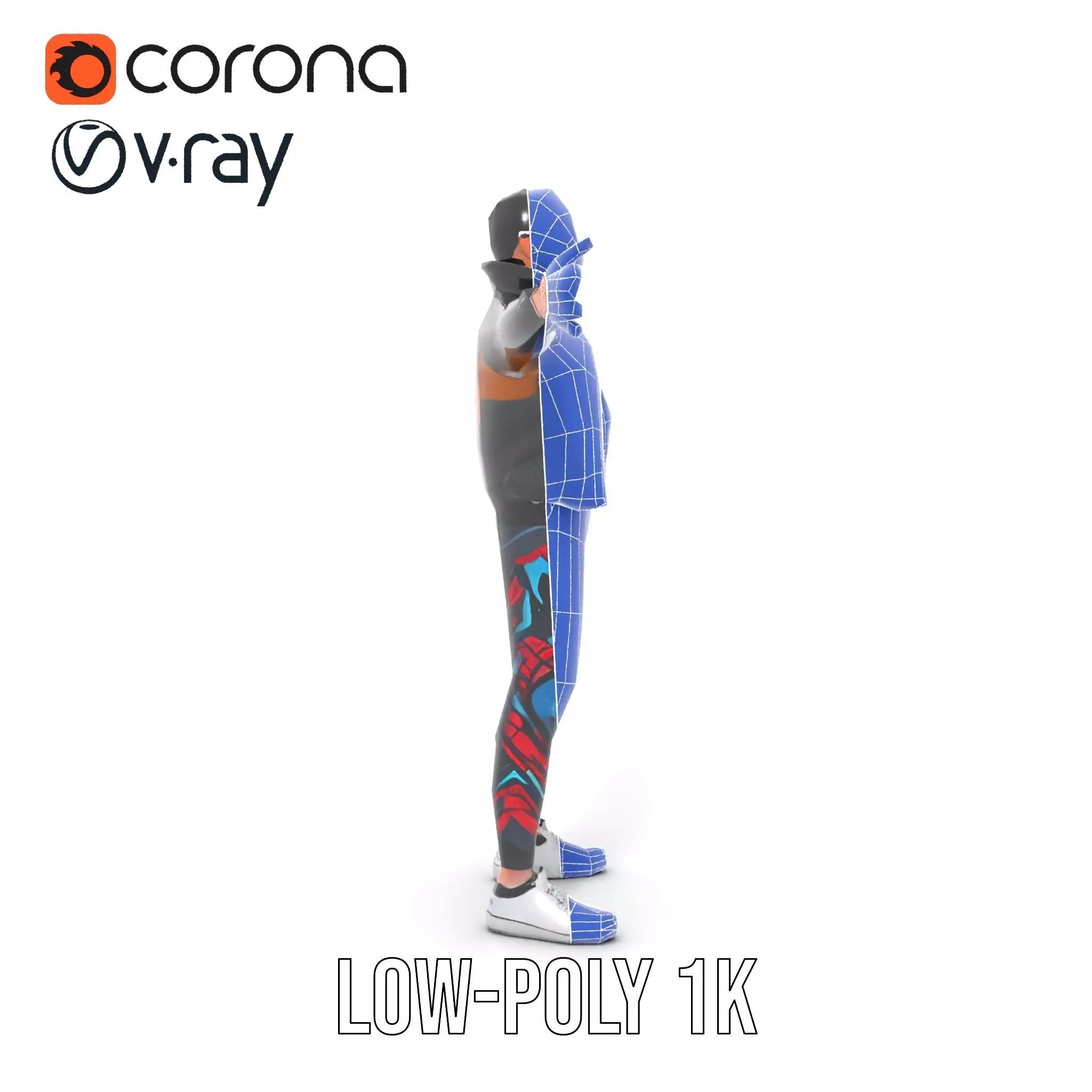 Sleek Urban Outfit model pack Low-poly 3D model_23