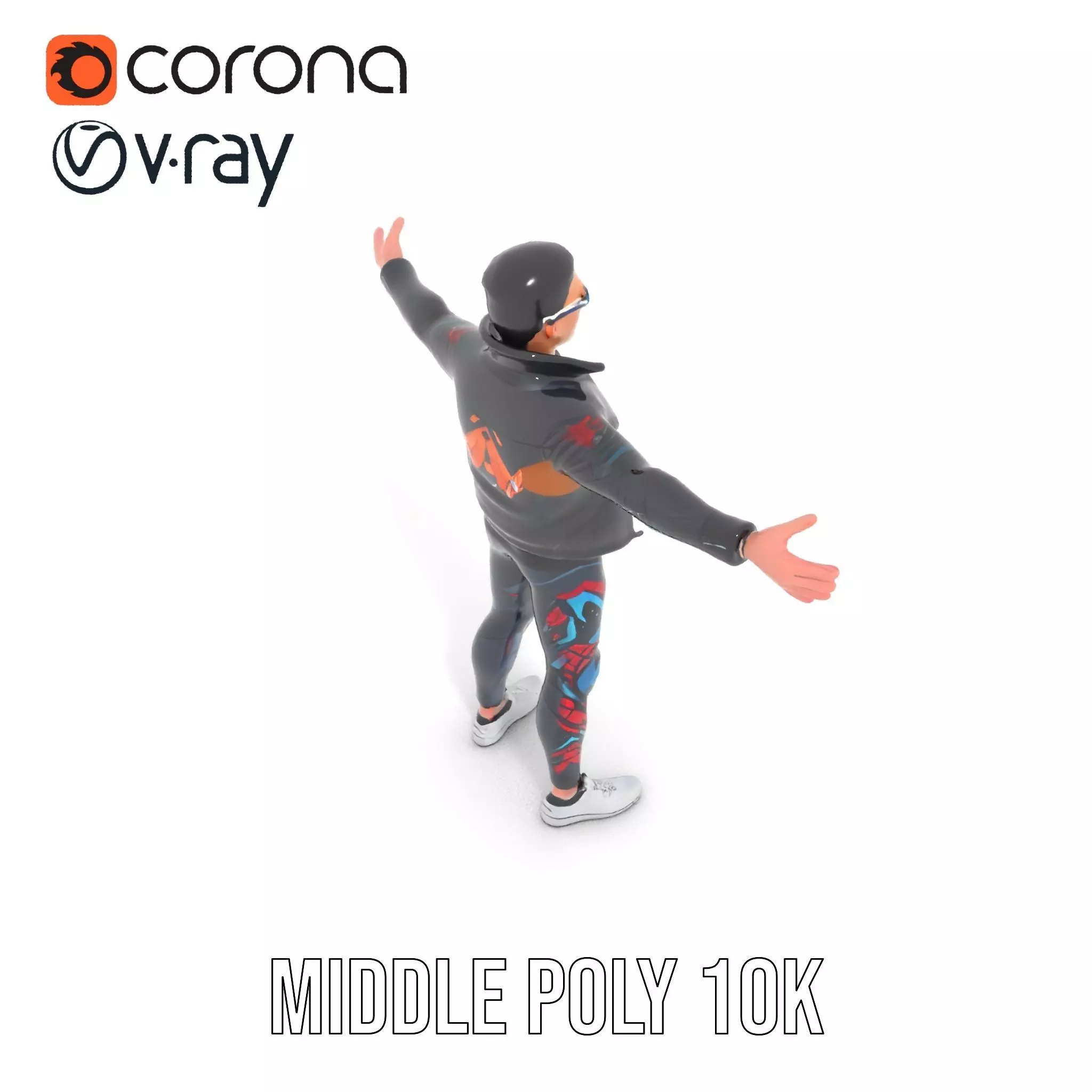 Sleek Urban Outfit model pack Low-poly 3D model_10