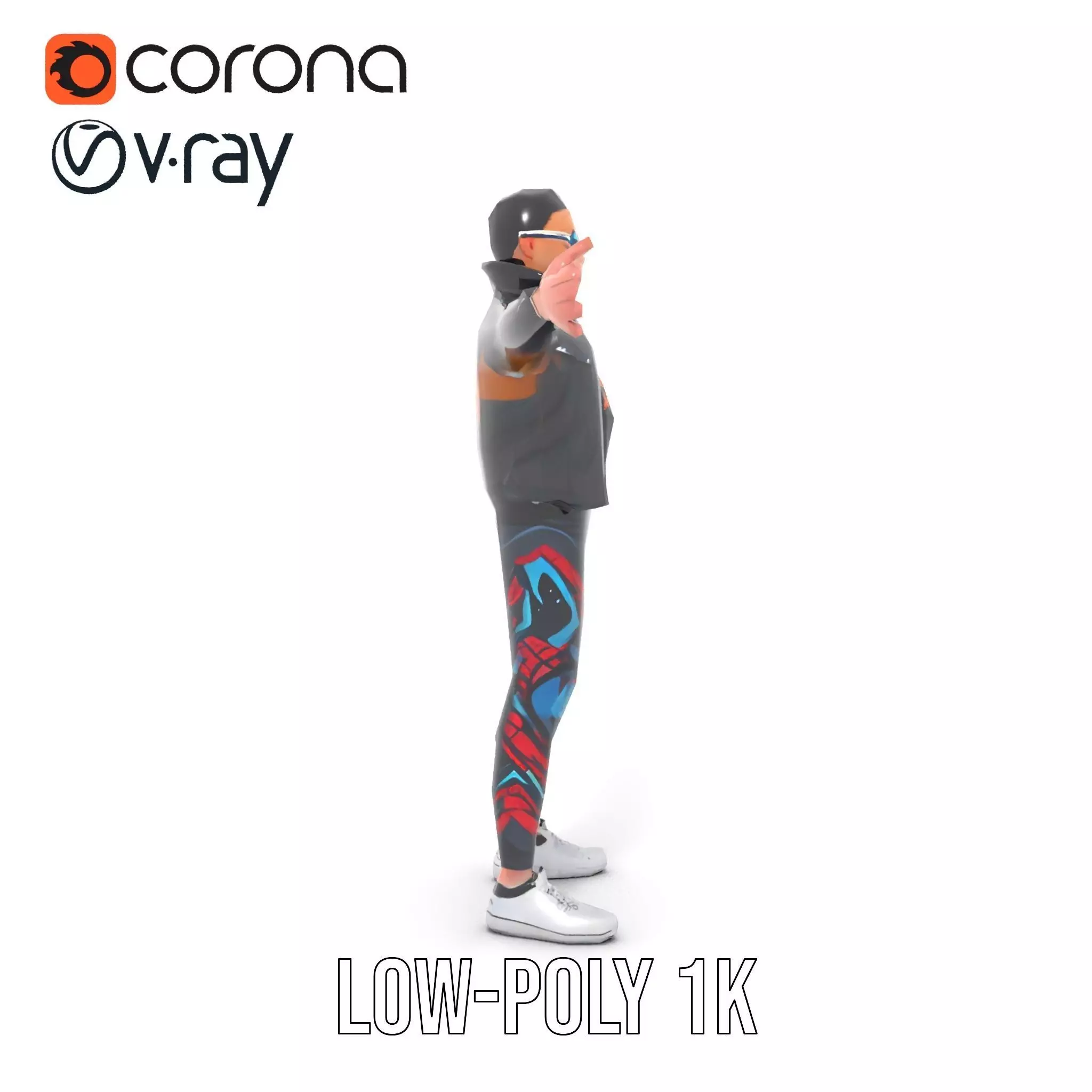 Sleek Urban Outfit model pack Low-poly 3D model_20