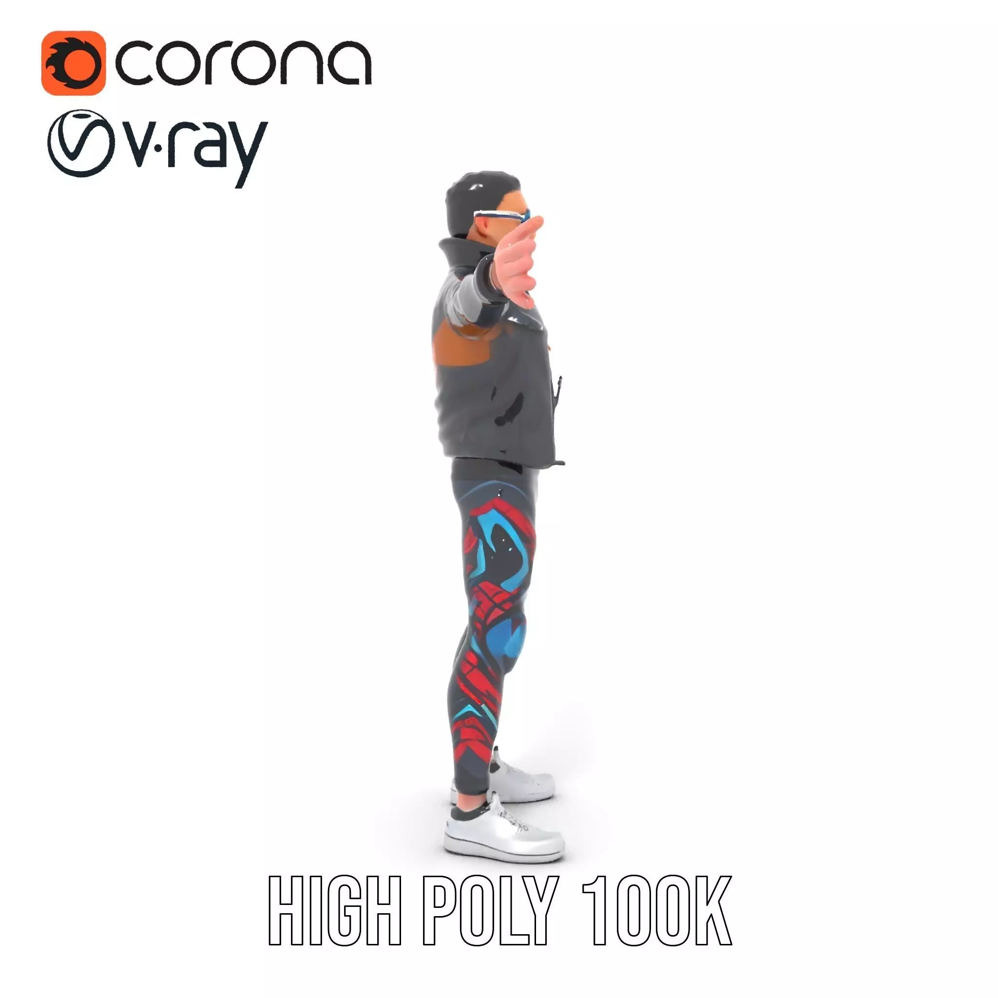 Sleek Urban Outfit model pack Low-poly 3D model_21