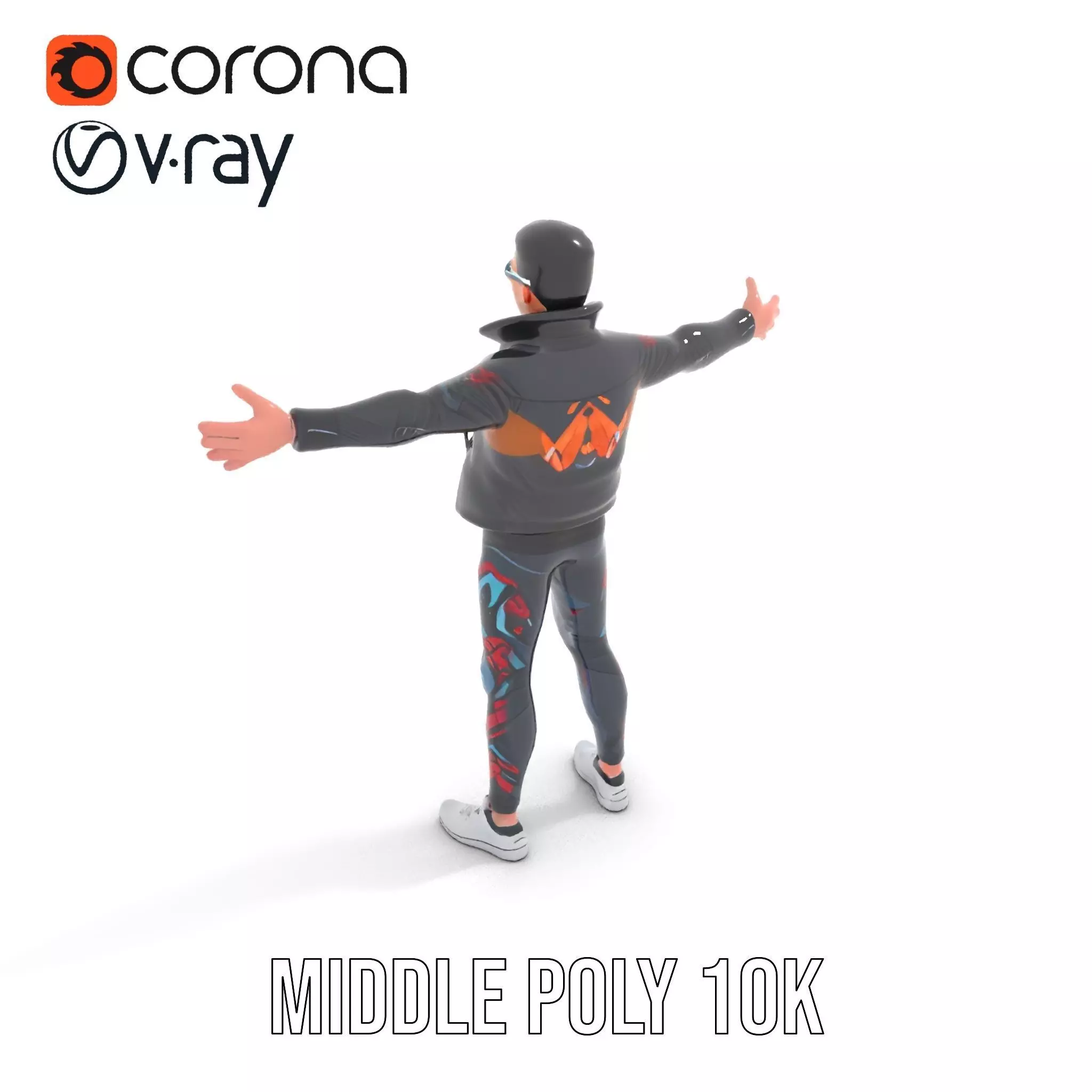 Sleek Urban Outfit model pack Low-poly 3D model_6