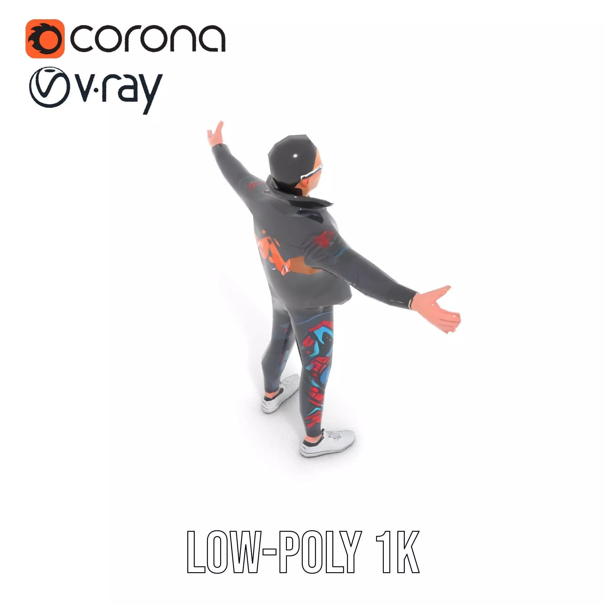 Sleek Urban Outfit model pack Low-poly 3D model_9