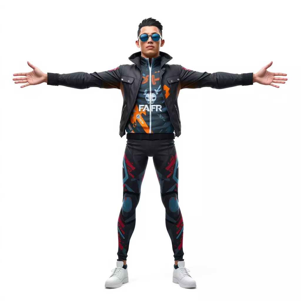 Sleek Urban Outfit model pack Low-poly 3D model_3